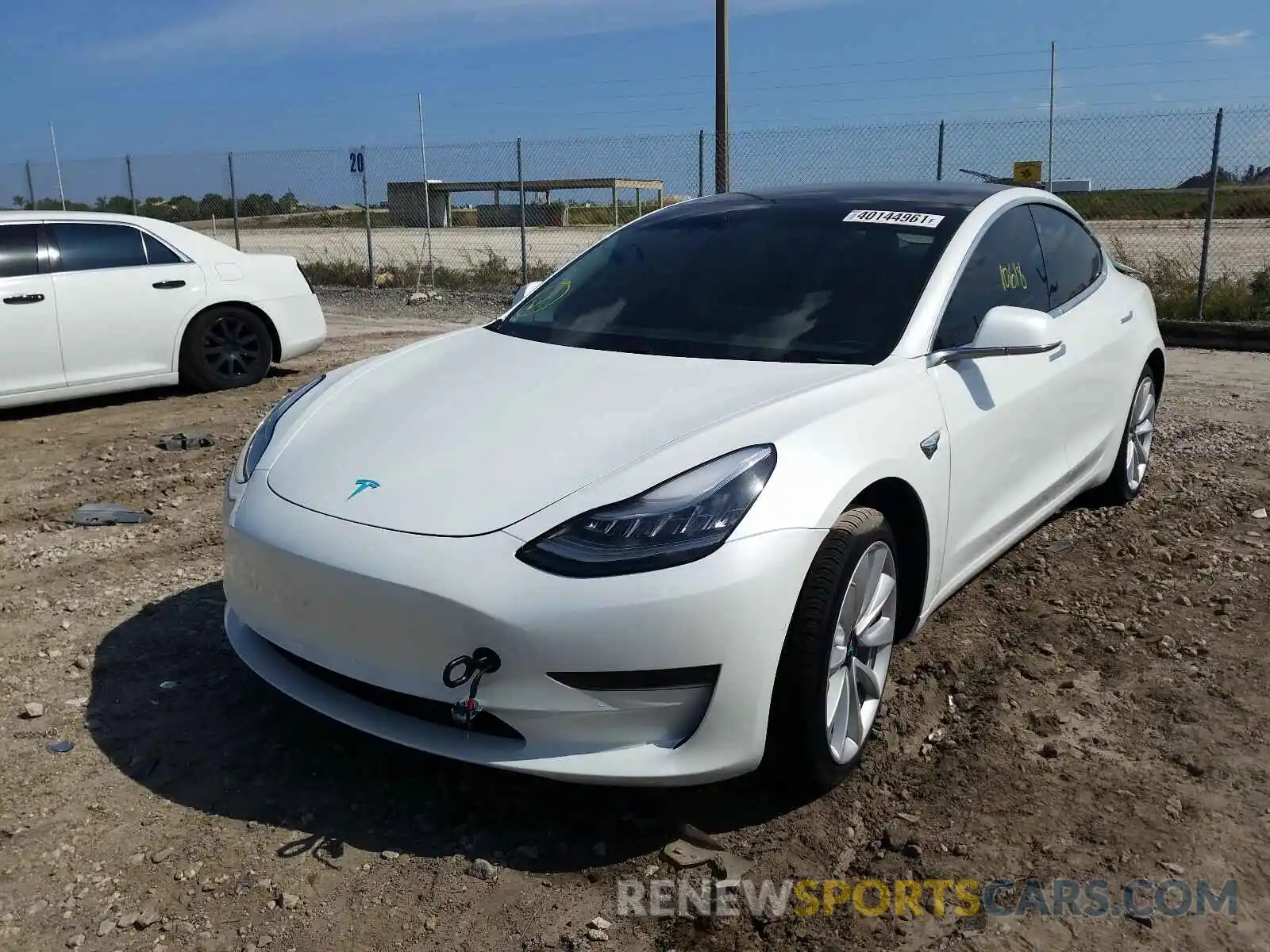 2 Photograph of a damaged car 5YJ3E1EA6LF590927 TESLA MODEL 3 2020