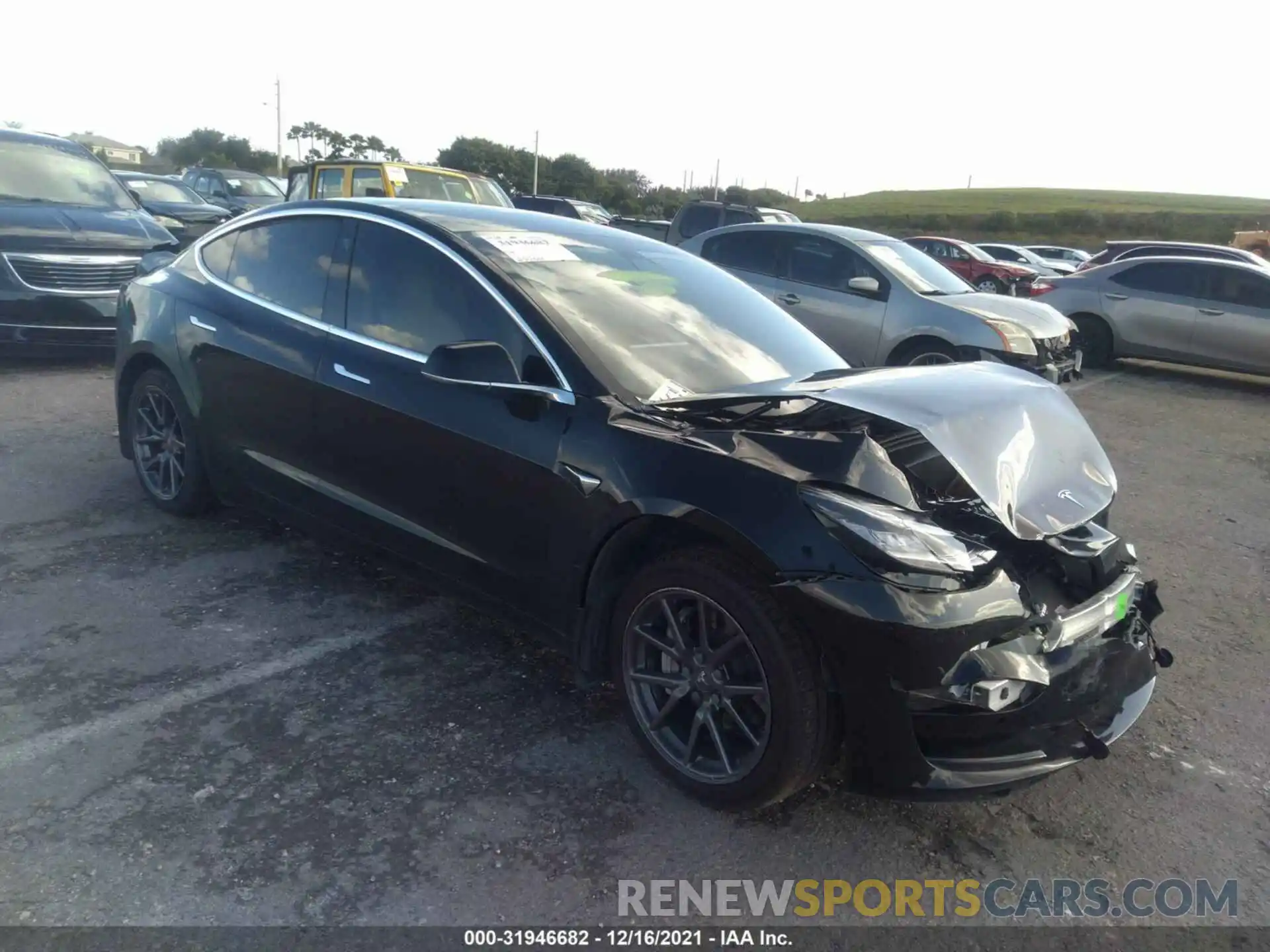 1 Photograph of a damaged car 5YJ3E1EA6LF606754 TESLA MODEL 3 2020