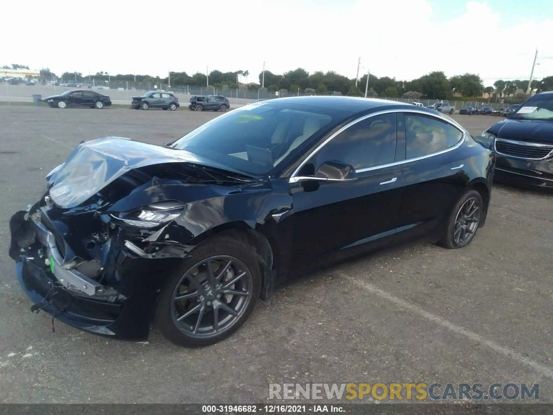 2 Photograph of a damaged car 5YJ3E1EA6LF606754 TESLA MODEL 3 2020