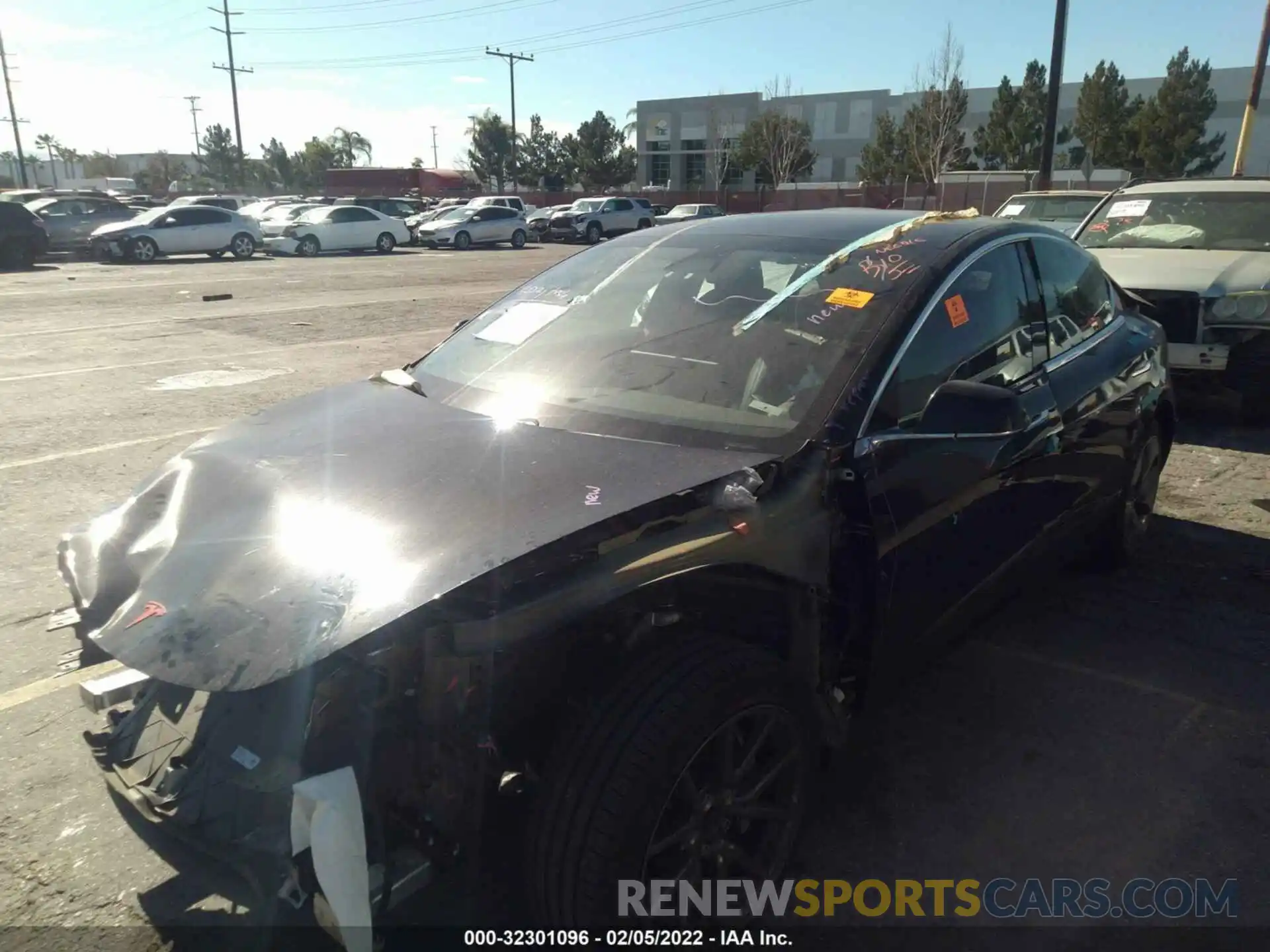 2 Photograph of a damaged car 5YJ3E1EA6LF609279 TESLA MODEL 3 2020