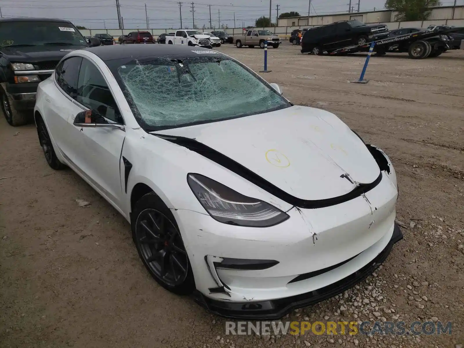 1 Фотография поврежденного автомобиля 5YJ3E1EA6LF612652 TESLA MODEL 3 2020