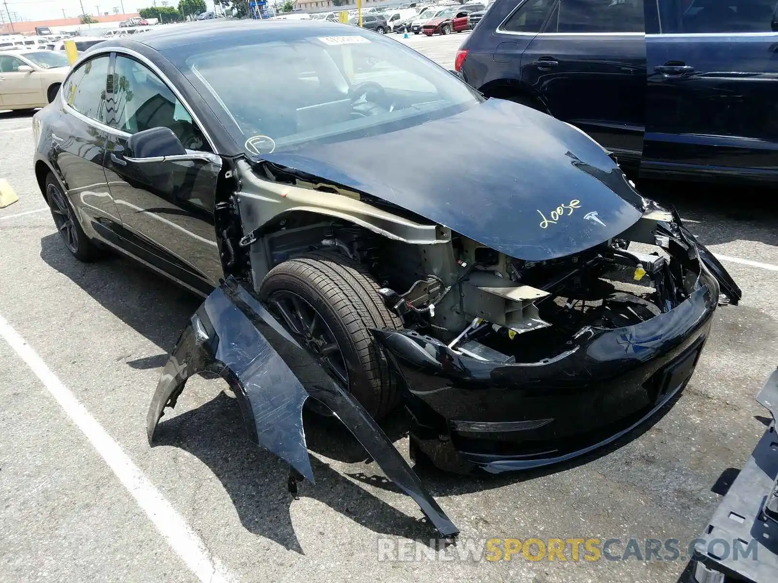 1 Photograph of a damaged car 5YJ3E1EA6LF630066 TESLA MODEL 3 2020