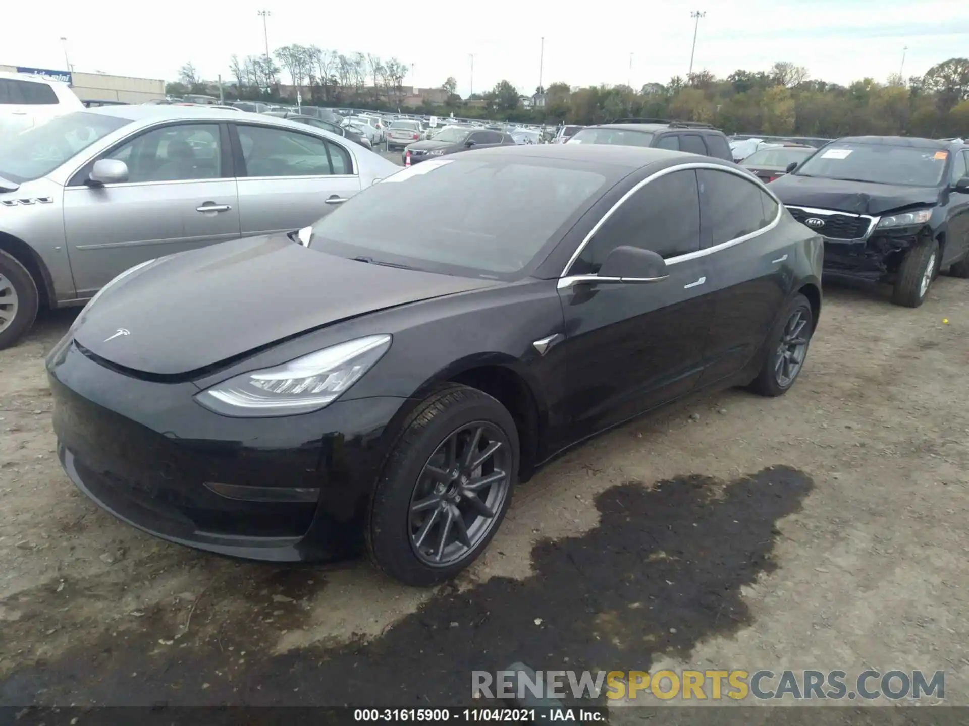 2 Photograph of a damaged car 5YJ3E1EA6LF631122 TESLA MODEL 3 2020