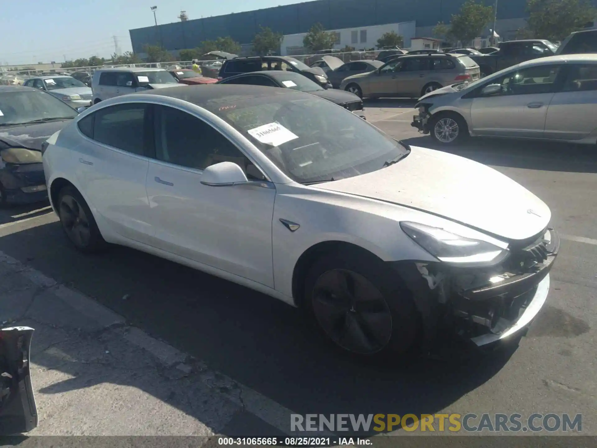 1 Photograph of a damaged car 5YJ3E1EA6LF632593 TESLA MODEL 3 2020