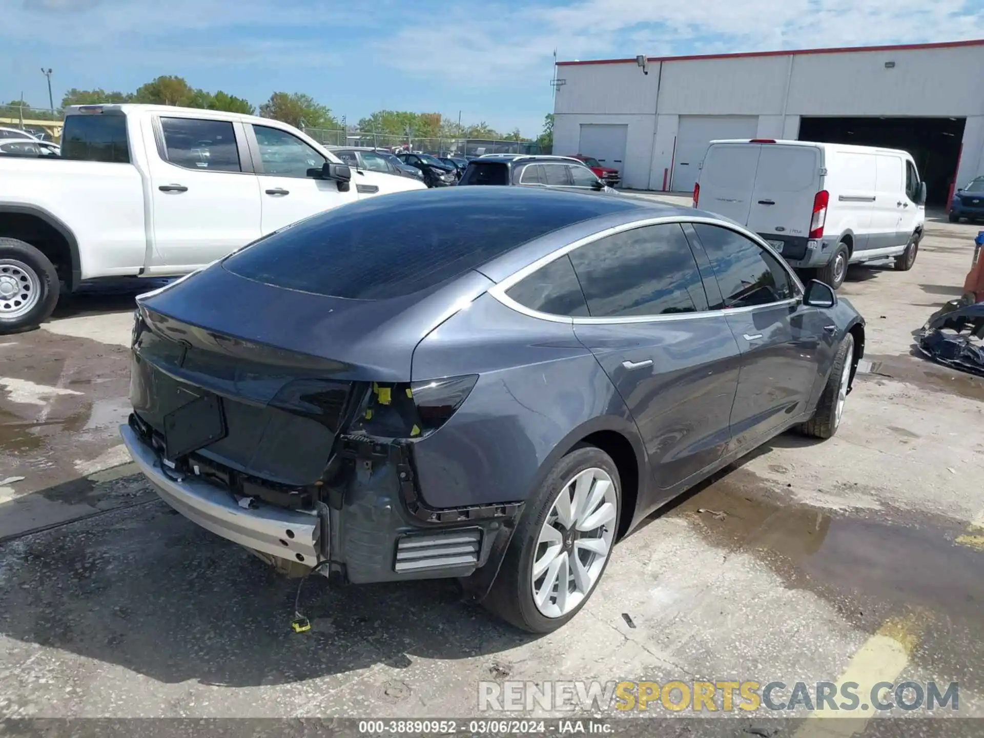 4 Photograph of a damaged car 5YJ3E1EA6LF634845 TESLA MODEL 3 2020