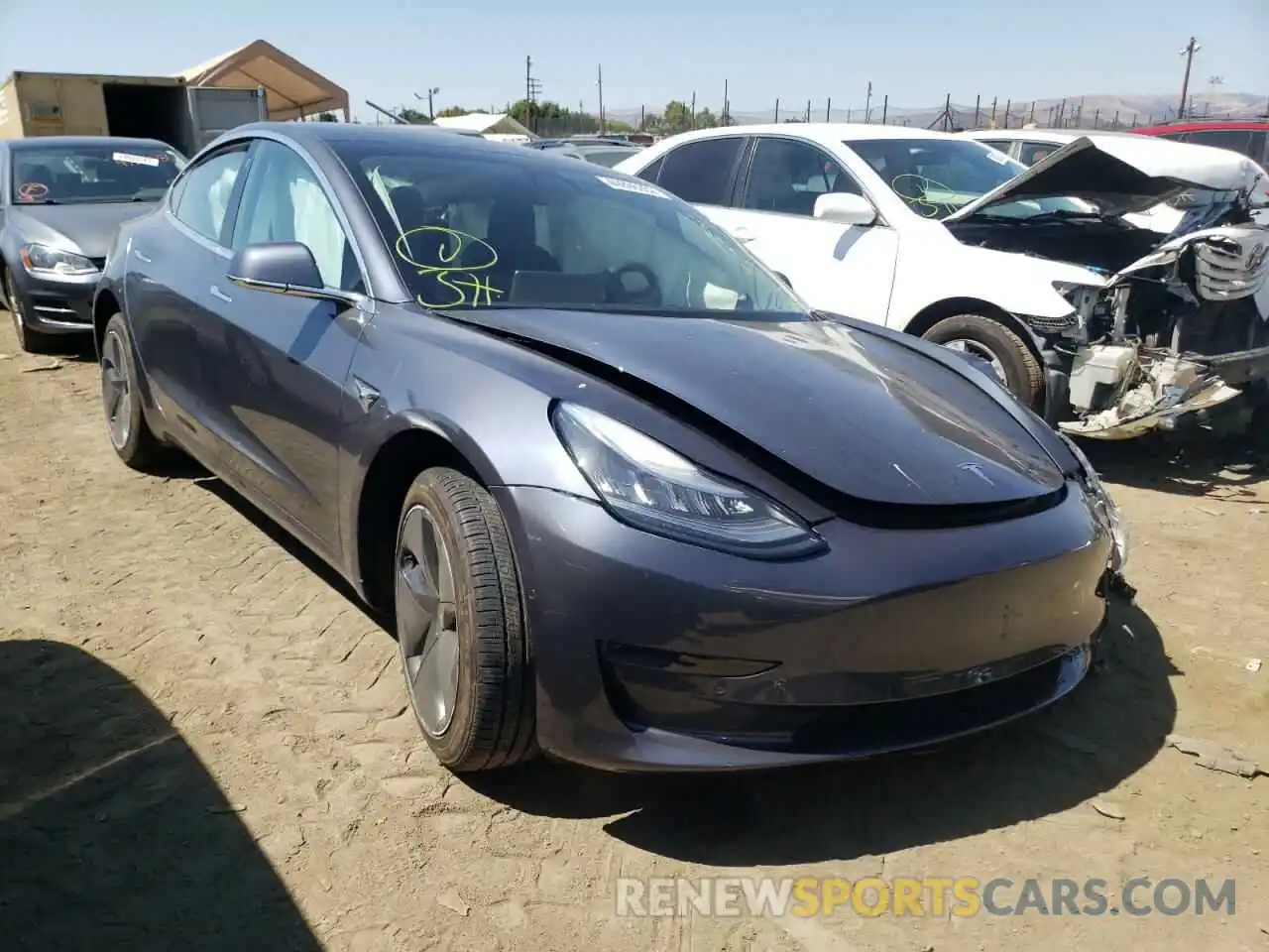 1 Фотография поврежденного автомобиля 5YJ3E1EA6LF643965 TESLA MODEL 3 2020