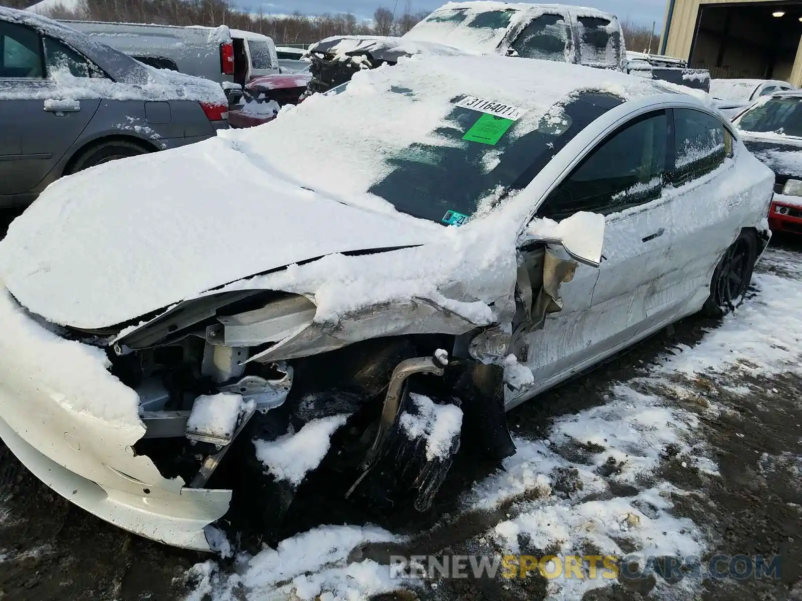 9 Photograph of a damaged car 5YJ3E1EA6LF644825 TESLA MODEL 3 2020