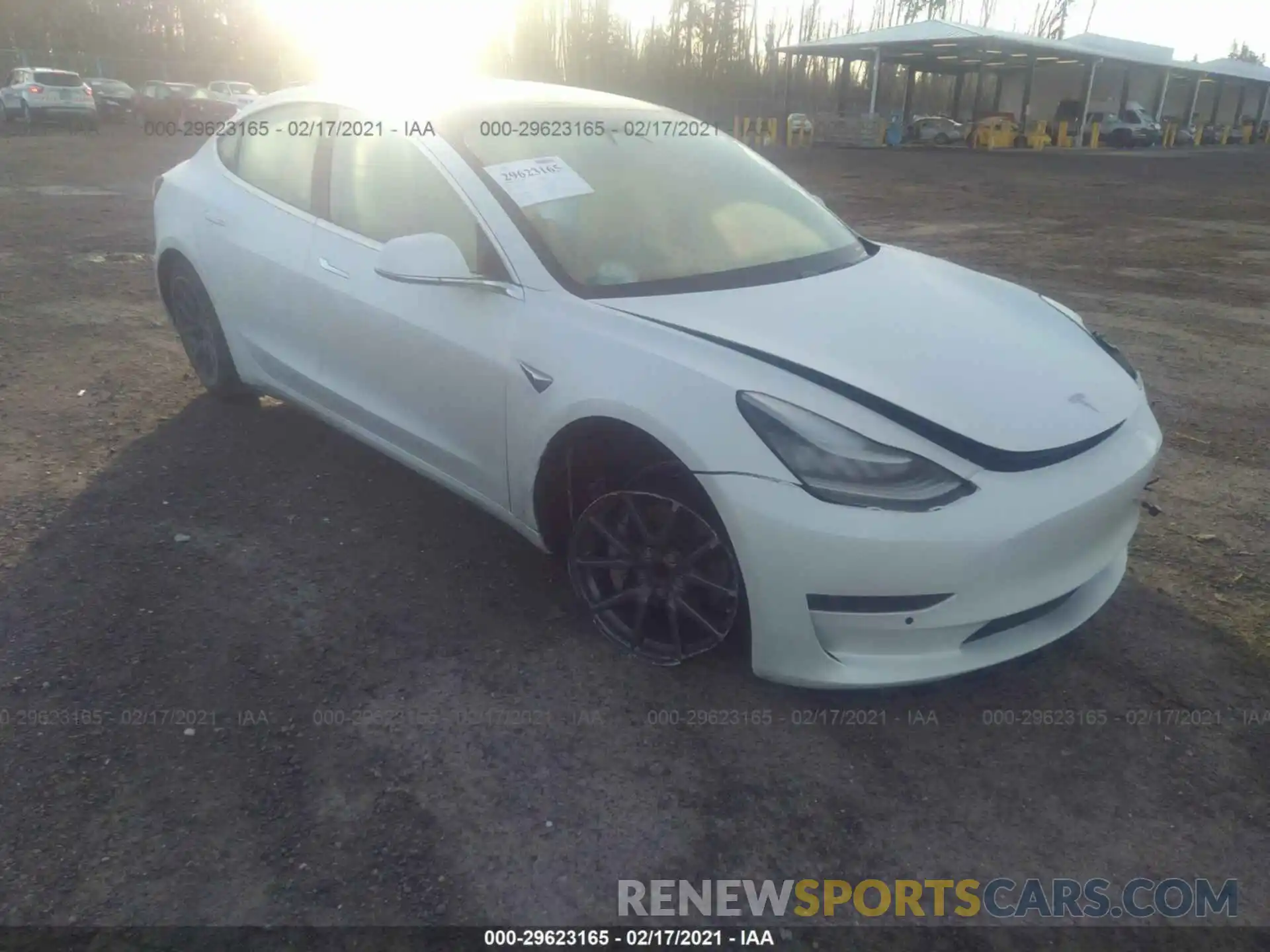 1 Photograph of a damaged car 5YJ3E1EA6LF645361 TESLA MODEL 3 2020