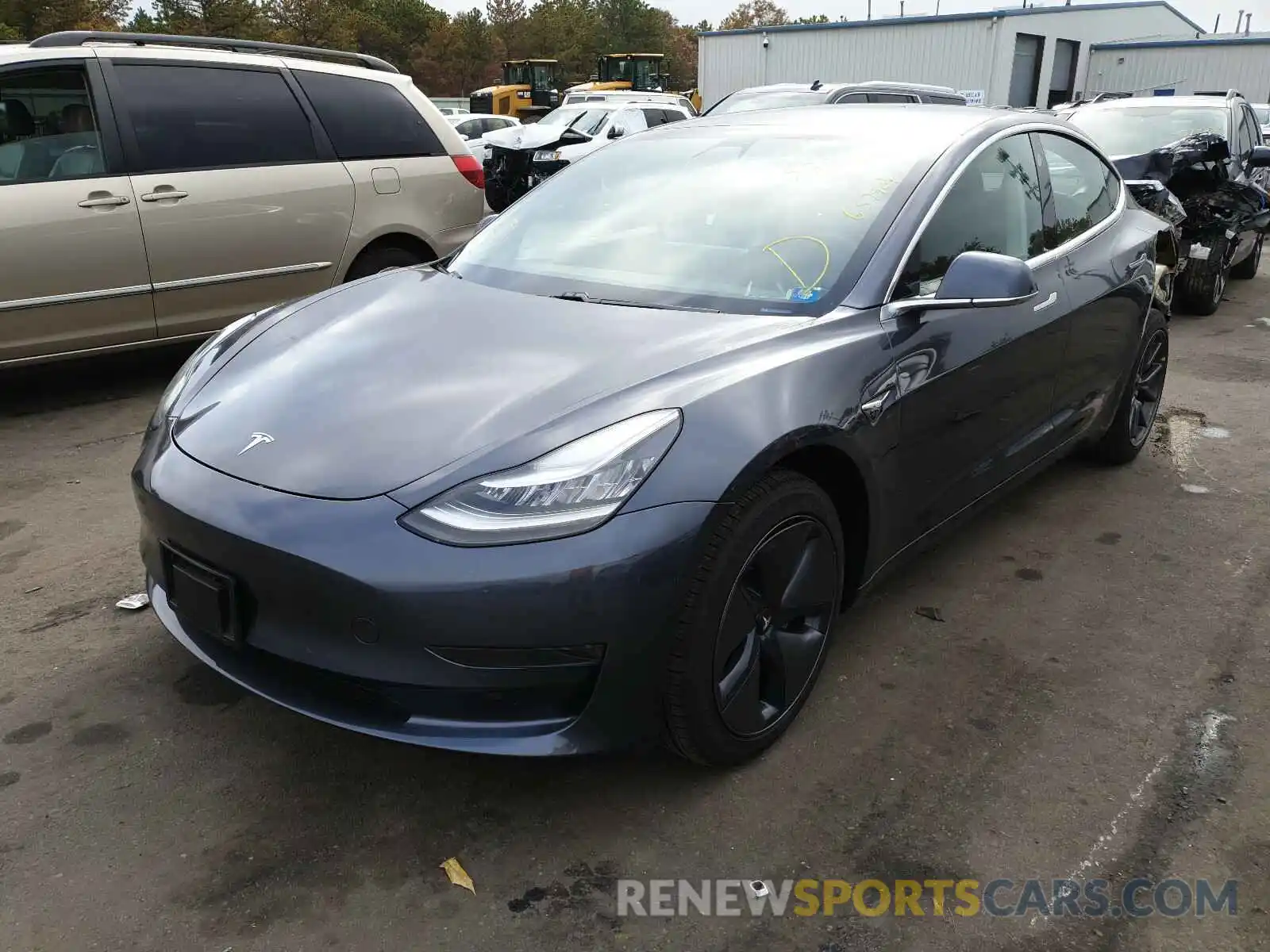 2 Photograph of a damaged car 5YJ3E1EA6LF657901 TESLA MODEL 3 2020