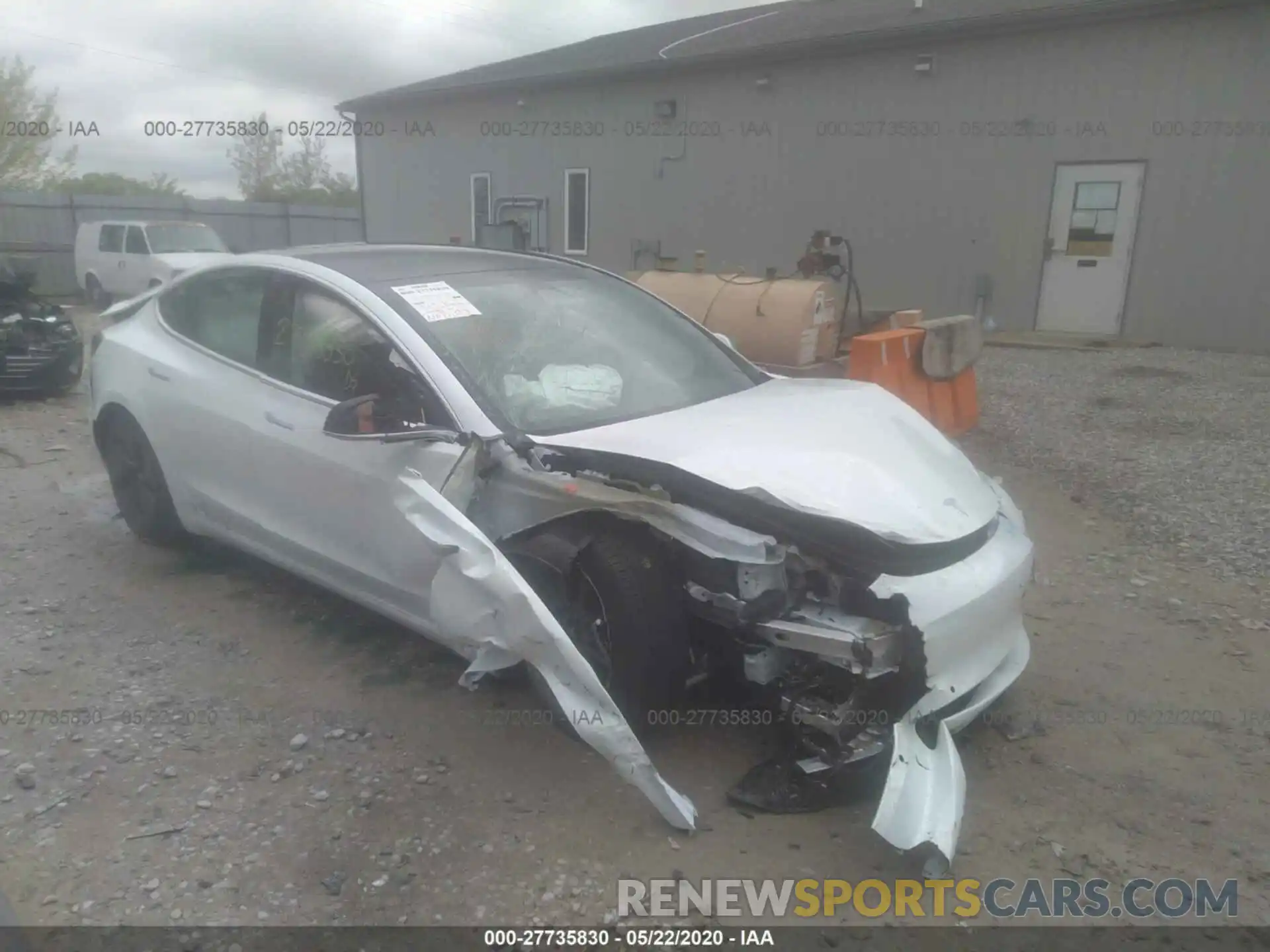 1 Photograph of a damaged car 5YJ3E1EA6LF659065 TESLA MODEL 3 2020