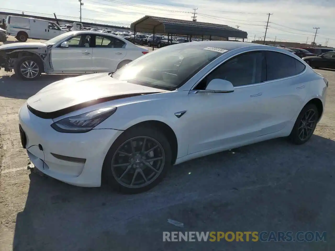 1 Photograph of a damaged car 5YJ3E1EA6LF660099 TESLA MODEL 3 2020