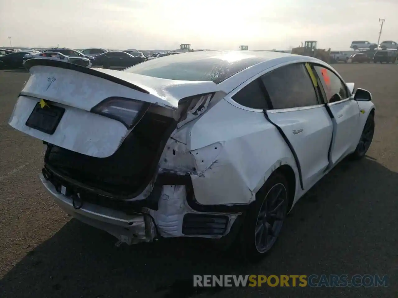 4 Photograph of a damaged car 5YJ3E1EA6LF660653 TESLA MODEL 3 2020