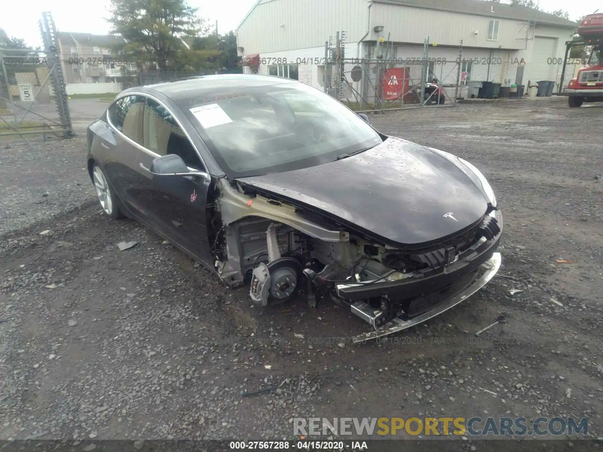 1 Photograph of a damaged car 5YJ3E1EA6LF661026 TESLA MODEL 3 2020