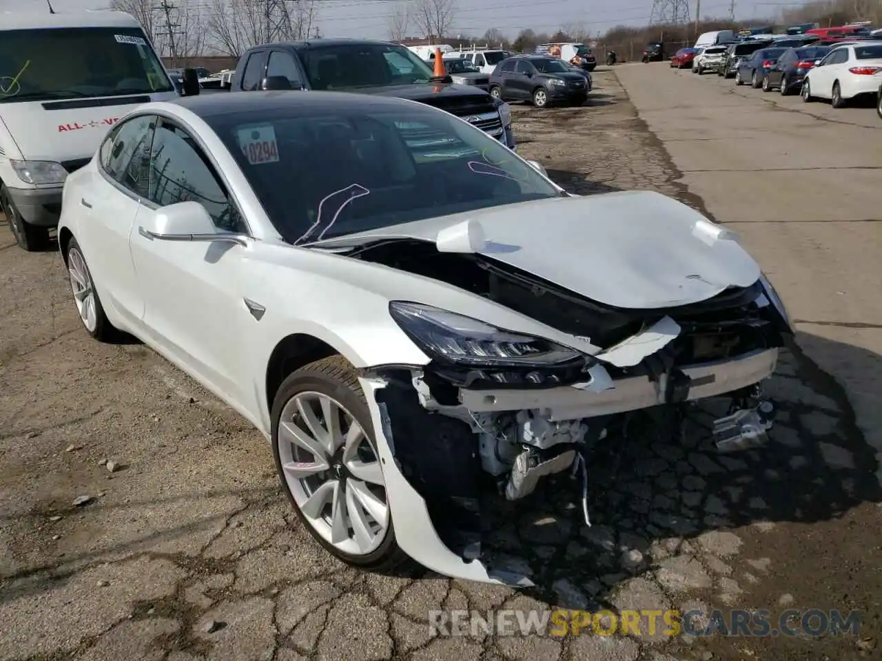 1 Фотография поврежденного автомобиля 5YJ3E1EA6LF661625 TESLA MODEL 3 2020