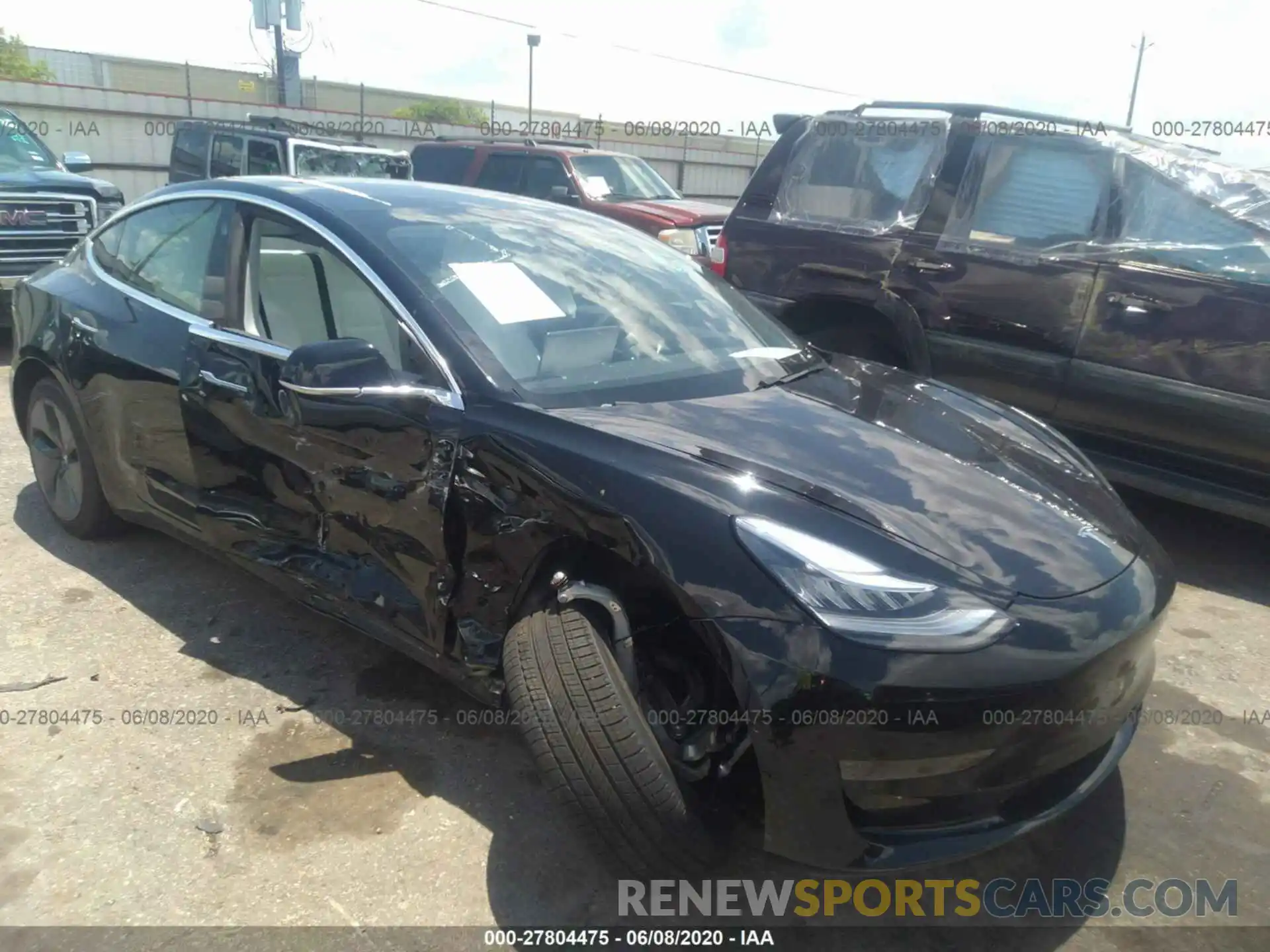 1 Photograph of a damaged car 5YJ3E1EA6LF662015 TESLA MODEL 3 2020