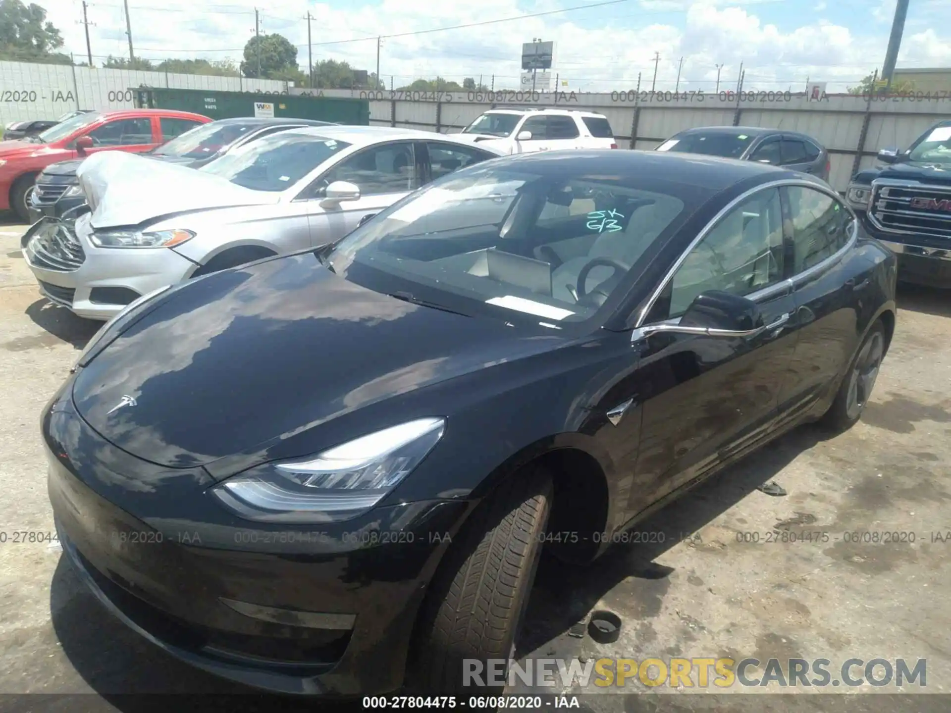 2 Фотография поврежденного автомобиля 5YJ3E1EA6LF662015 TESLA MODEL 3 2020