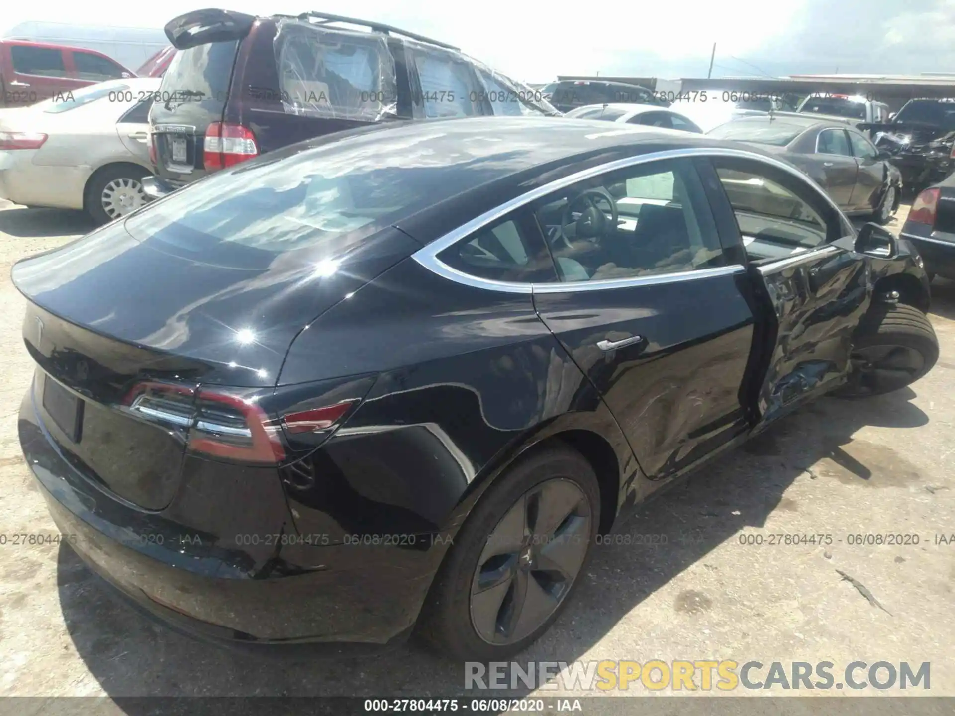 4 Фотография поврежденного автомобиля 5YJ3E1EA6LF662015 TESLA MODEL 3 2020