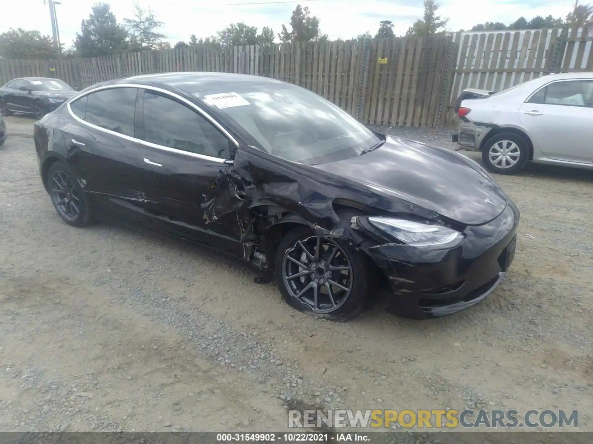 1 Photograph of a damaged car 5YJ3E1EA6LF662029 TESLA MODEL 3 2020