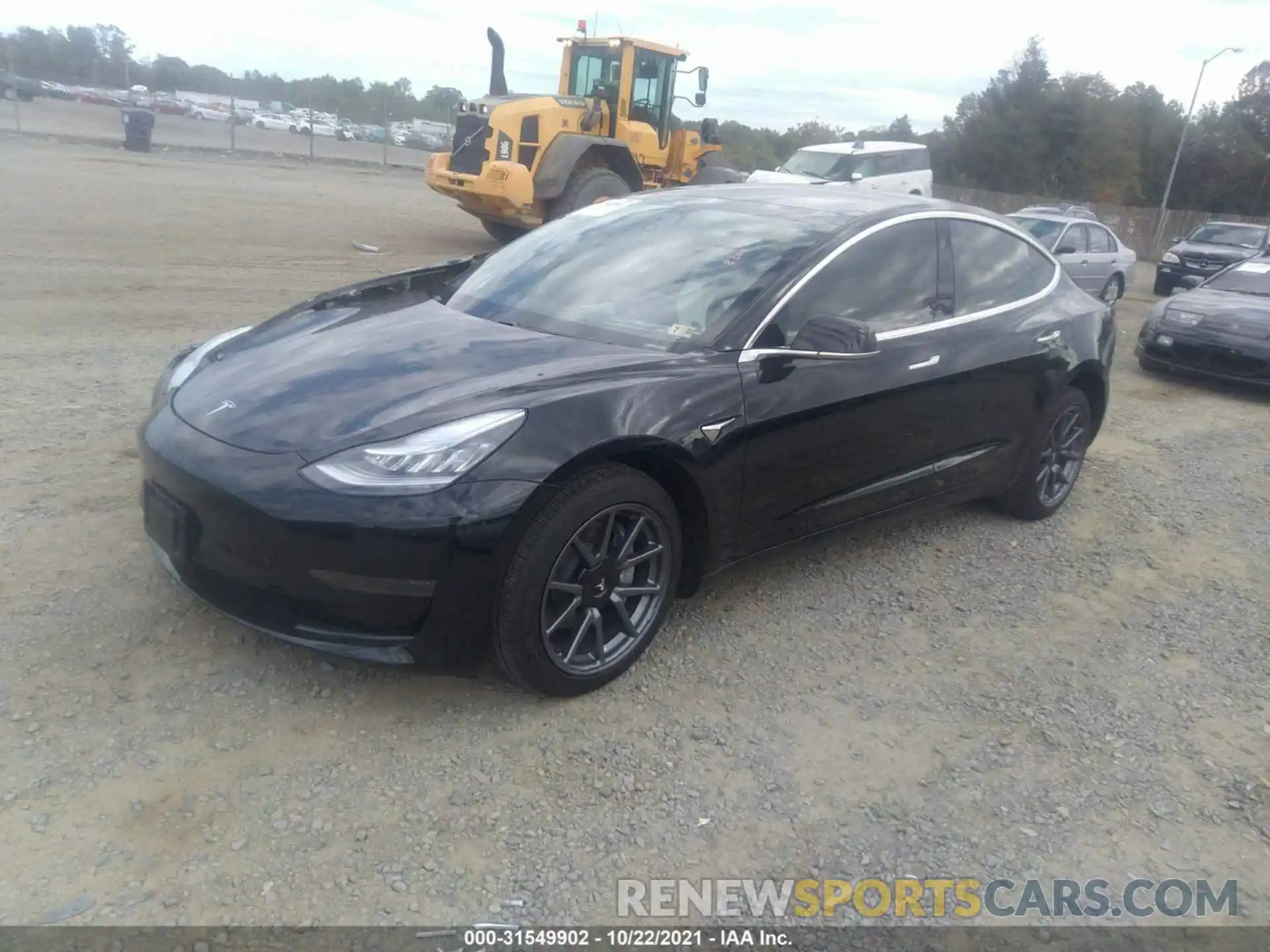 2 Photograph of a damaged car 5YJ3E1EA6LF662029 TESLA MODEL 3 2020