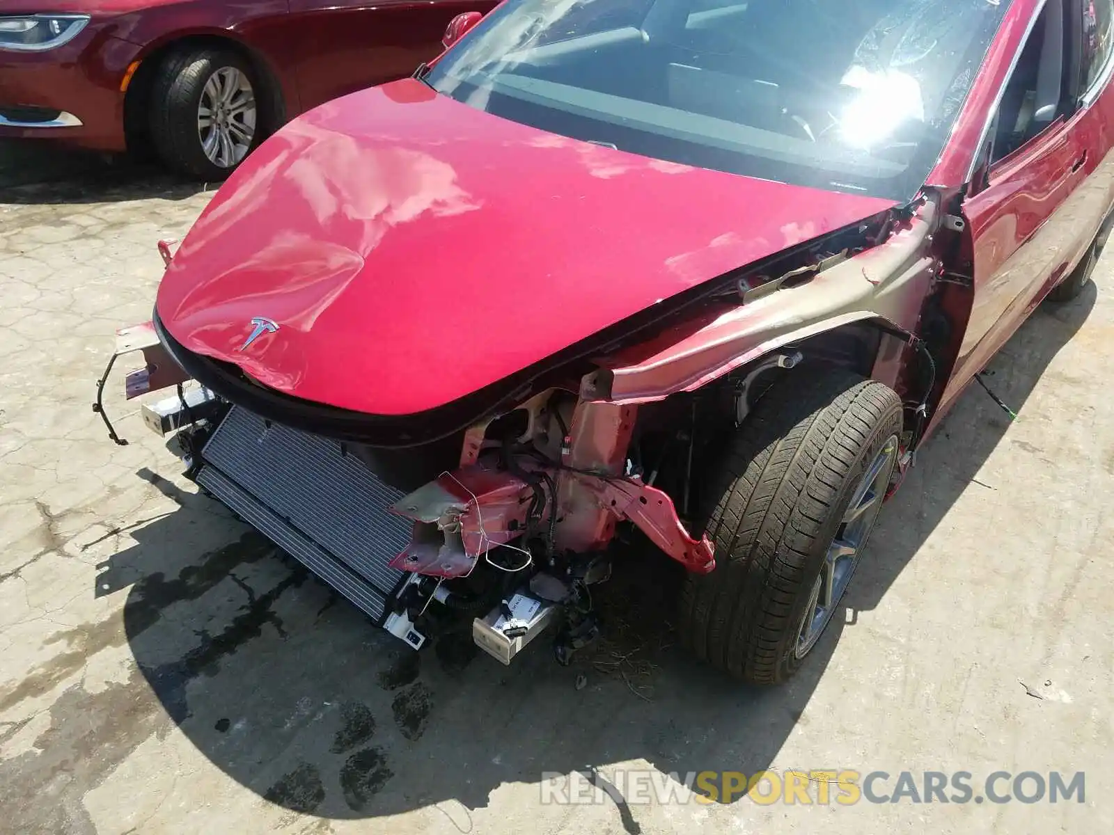 9 Photograph of a damaged car 5YJ3E1EA6LF705705 TESLA MODEL 3 2020