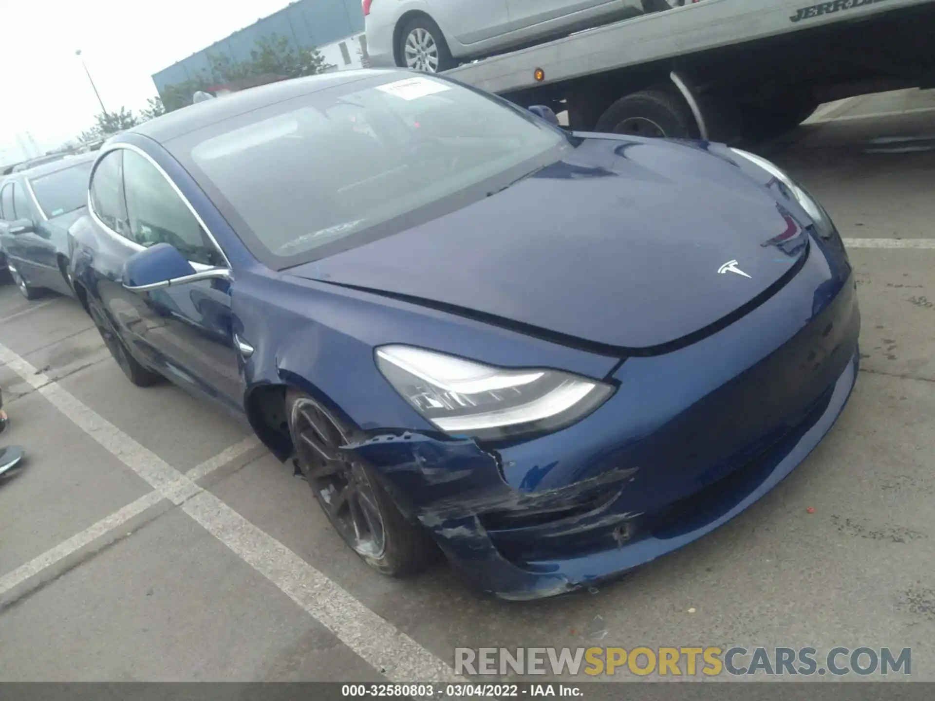 1 Photograph of a damaged car 5YJ3E1EA6LF705882 TESLA MODEL 3 2020