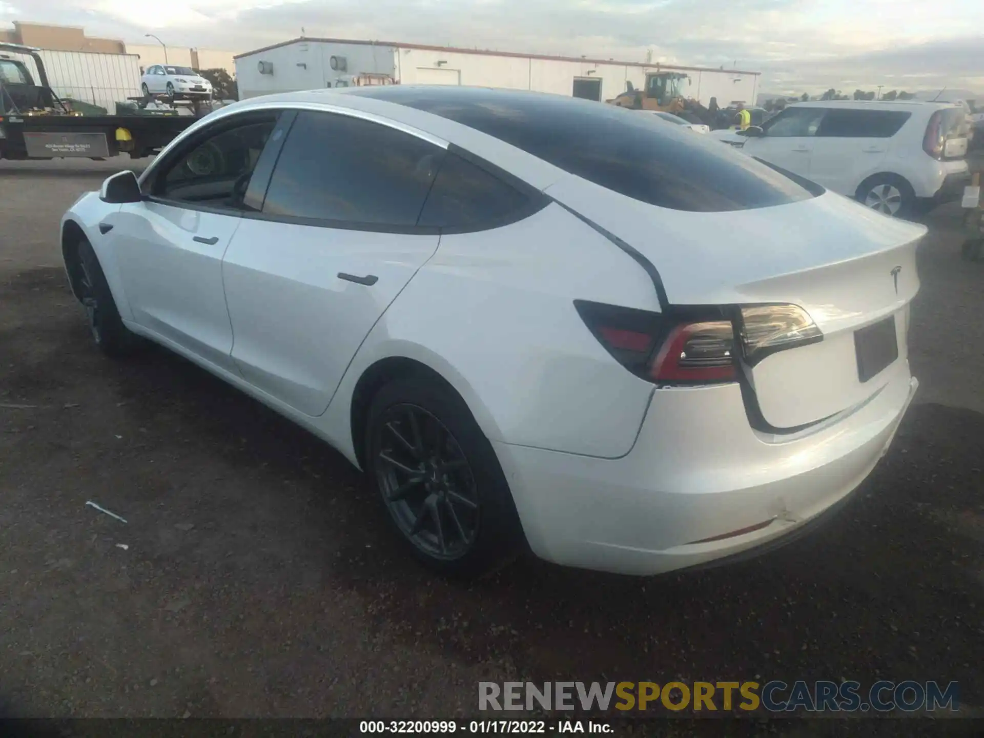 3 Photograph of a damaged car 5YJ3E1EA6LF706630 TESLA MODEL 3 2020