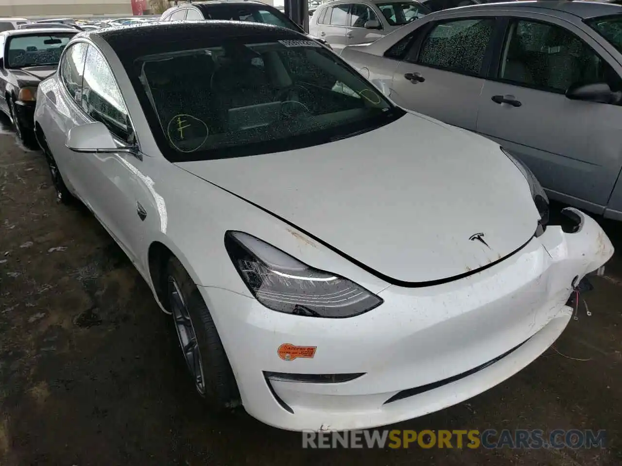 1 Photograph of a damaged car 5YJ3E1EA6LF706787 TESLA MODEL 3 2020