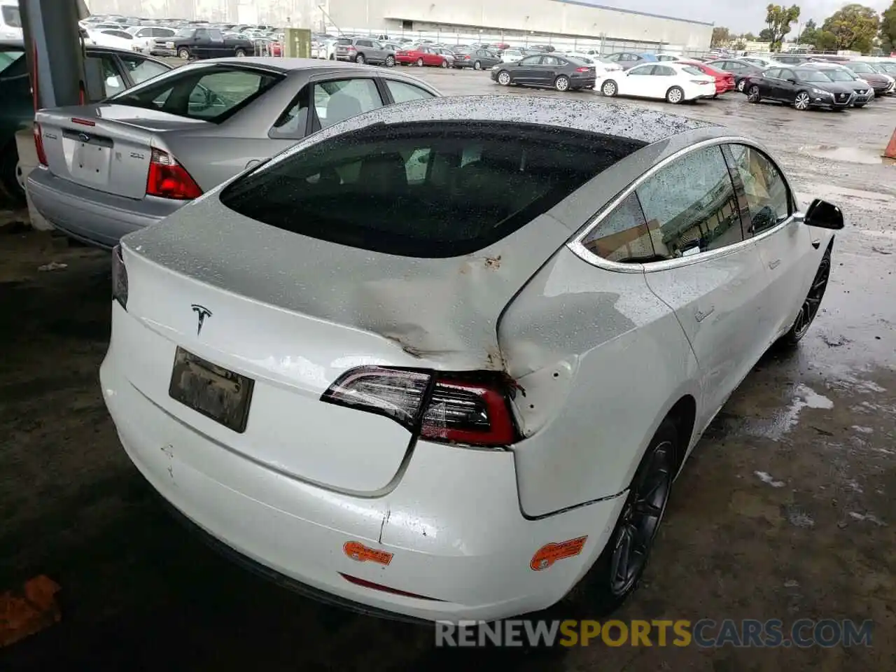 4 Photograph of a damaged car 5YJ3E1EA6LF706787 TESLA MODEL 3 2020