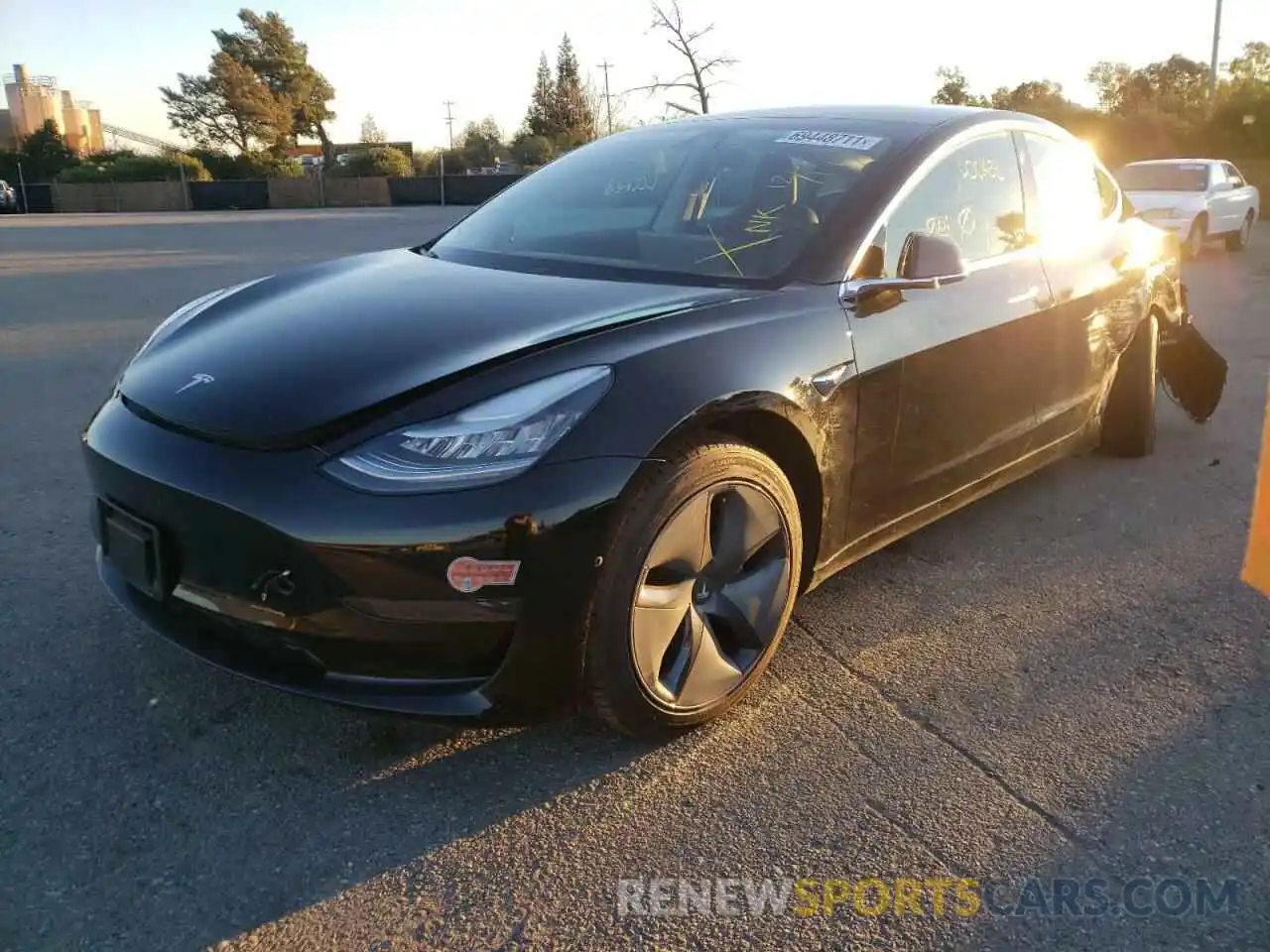 2 Photograph of a damaged car 5YJ3E1EA6LF736517 TESLA MODEL 3 2020