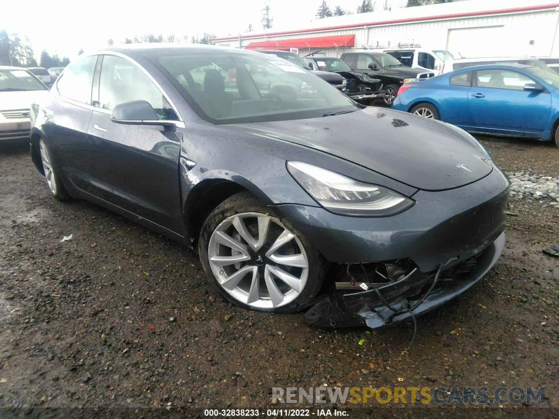 1 Photograph of a damaged car 5YJ3E1EA6LF737957 TESLA MODEL 3 2020