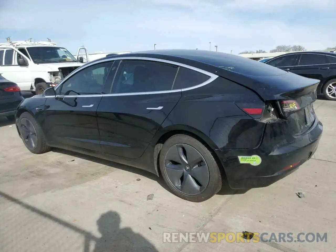 2 Photograph of a damaged car 5YJ3E1EA6LF739076 TESLA MODEL 3 2020