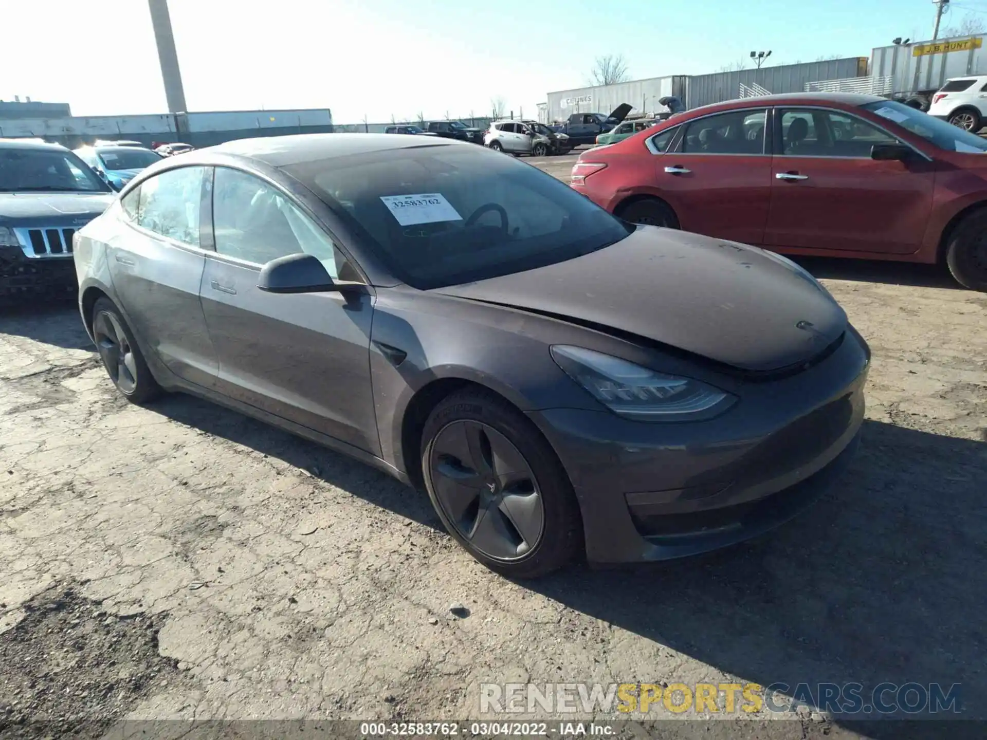 1 Photograph of a damaged car 5YJ3E1EA6LF739255 TESLA MODEL 3 2020