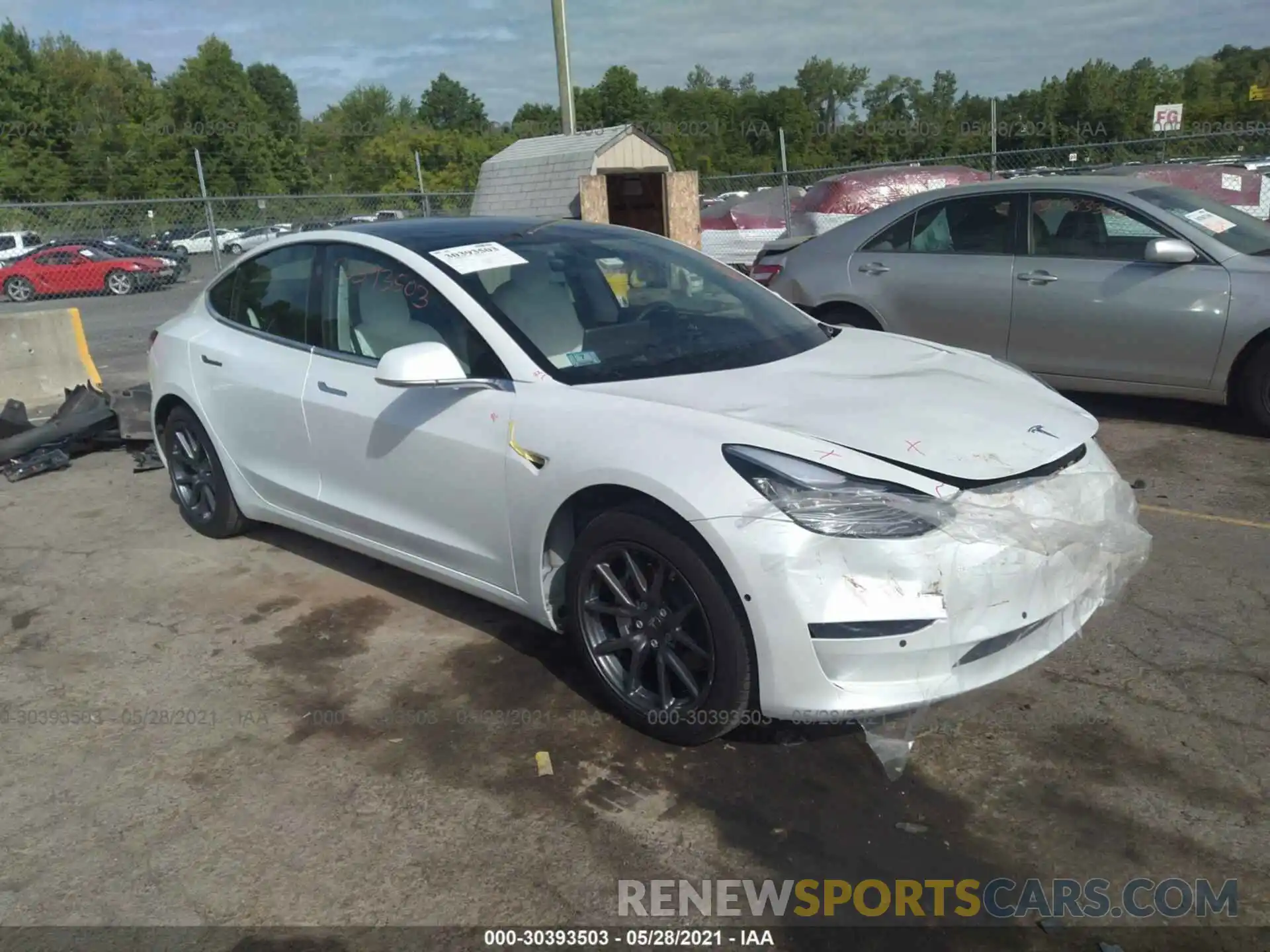 1 Photograph of a damaged car 5YJ3E1EA6LF740986 TESLA MODEL 3 2020