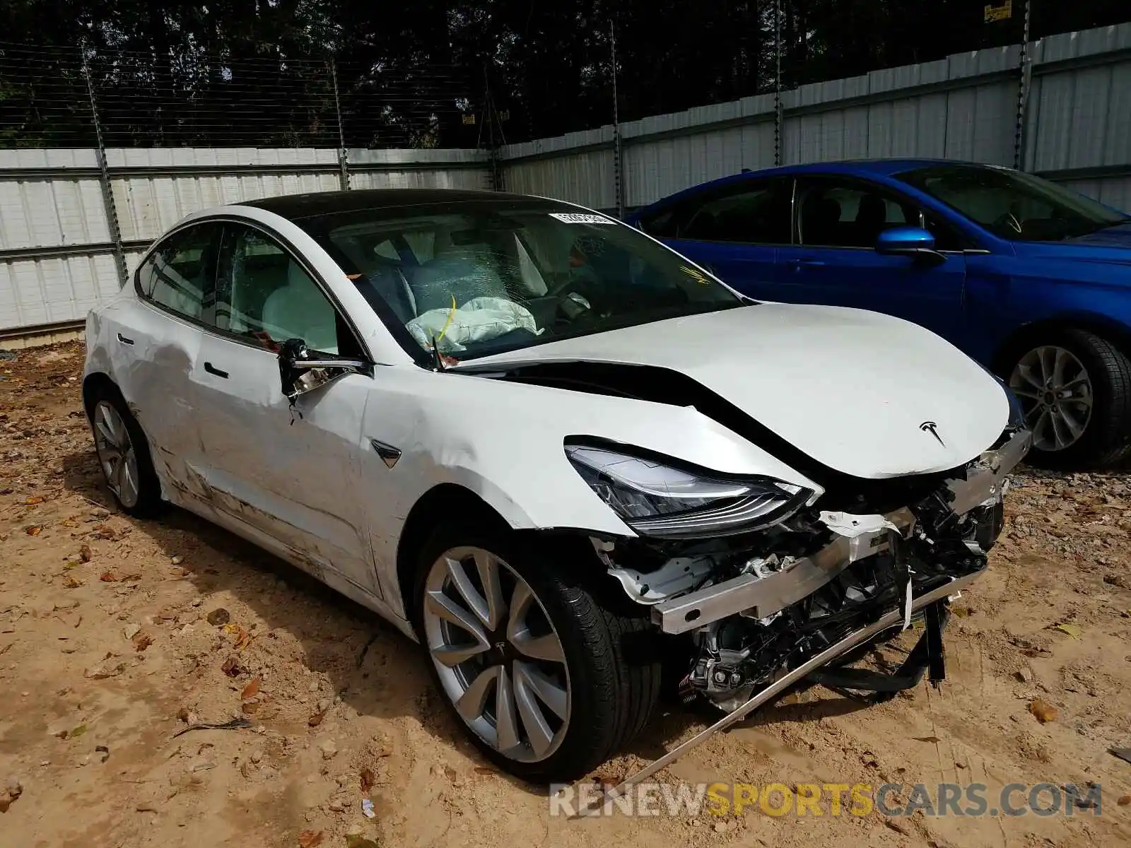 1 Photograph of a damaged car 5YJ3E1EA6LF741278 TESLA MODEL 3 2020