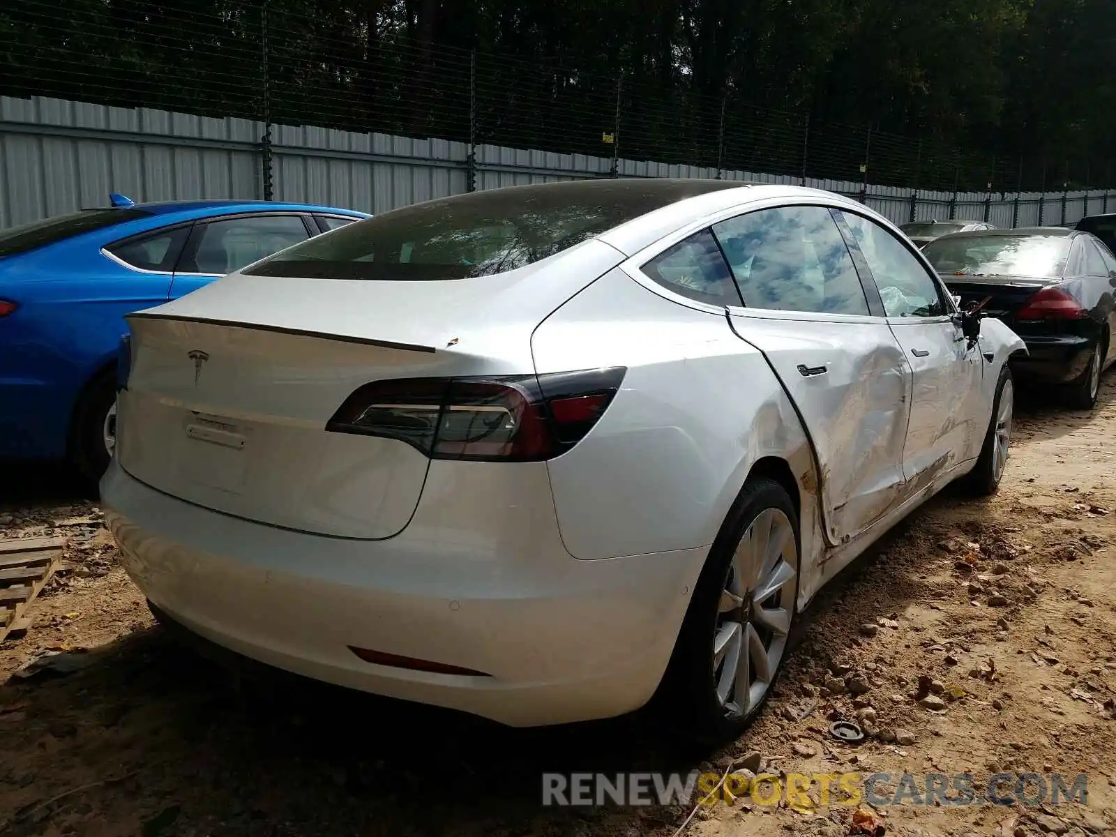 4 Photograph of a damaged car 5YJ3E1EA6LF741278 TESLA MODEL 3 2020