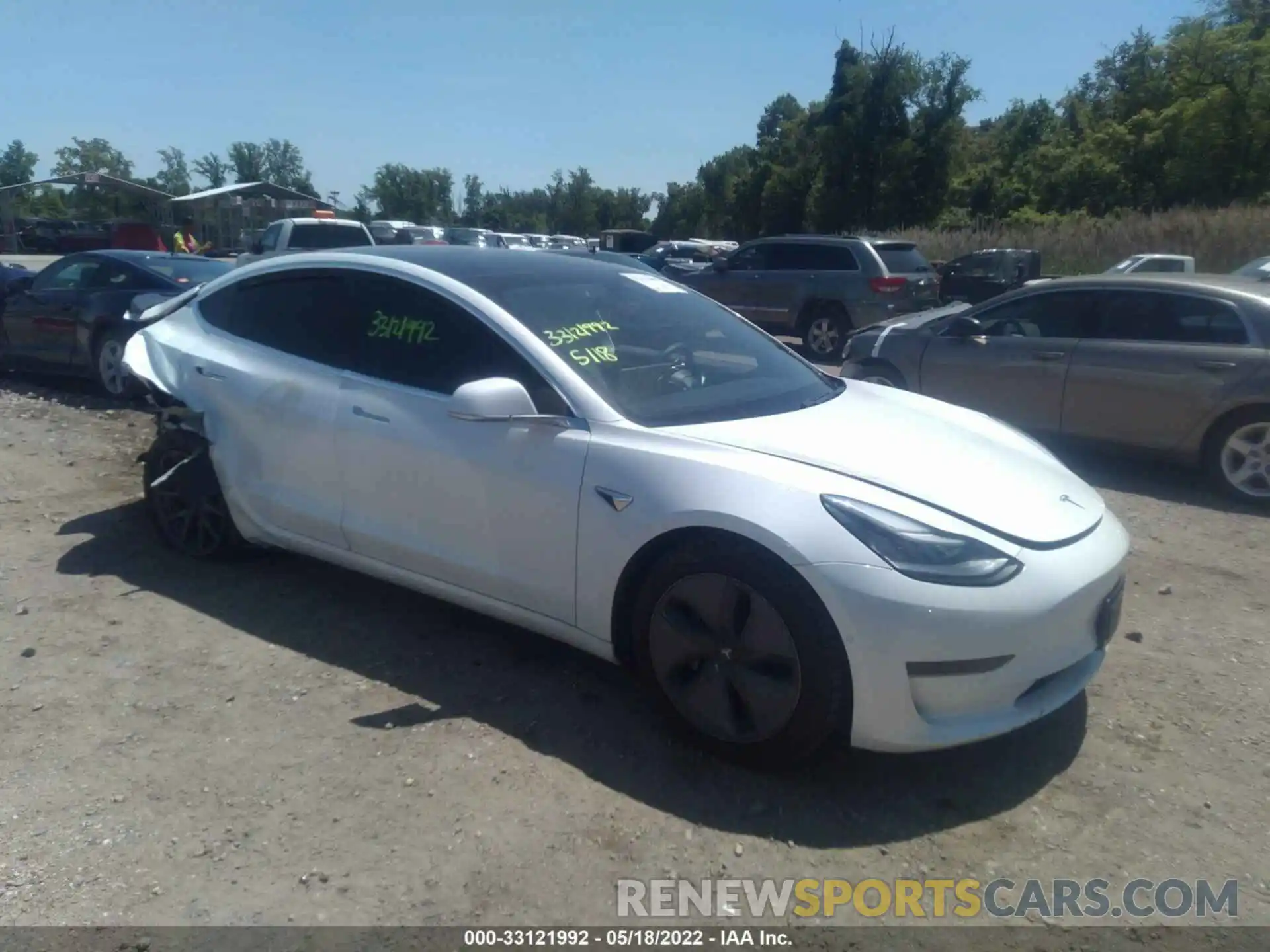 1 Photograph of a damaged car 5YJ3E1EA6LF745119 TESLA MODEL 3 2020