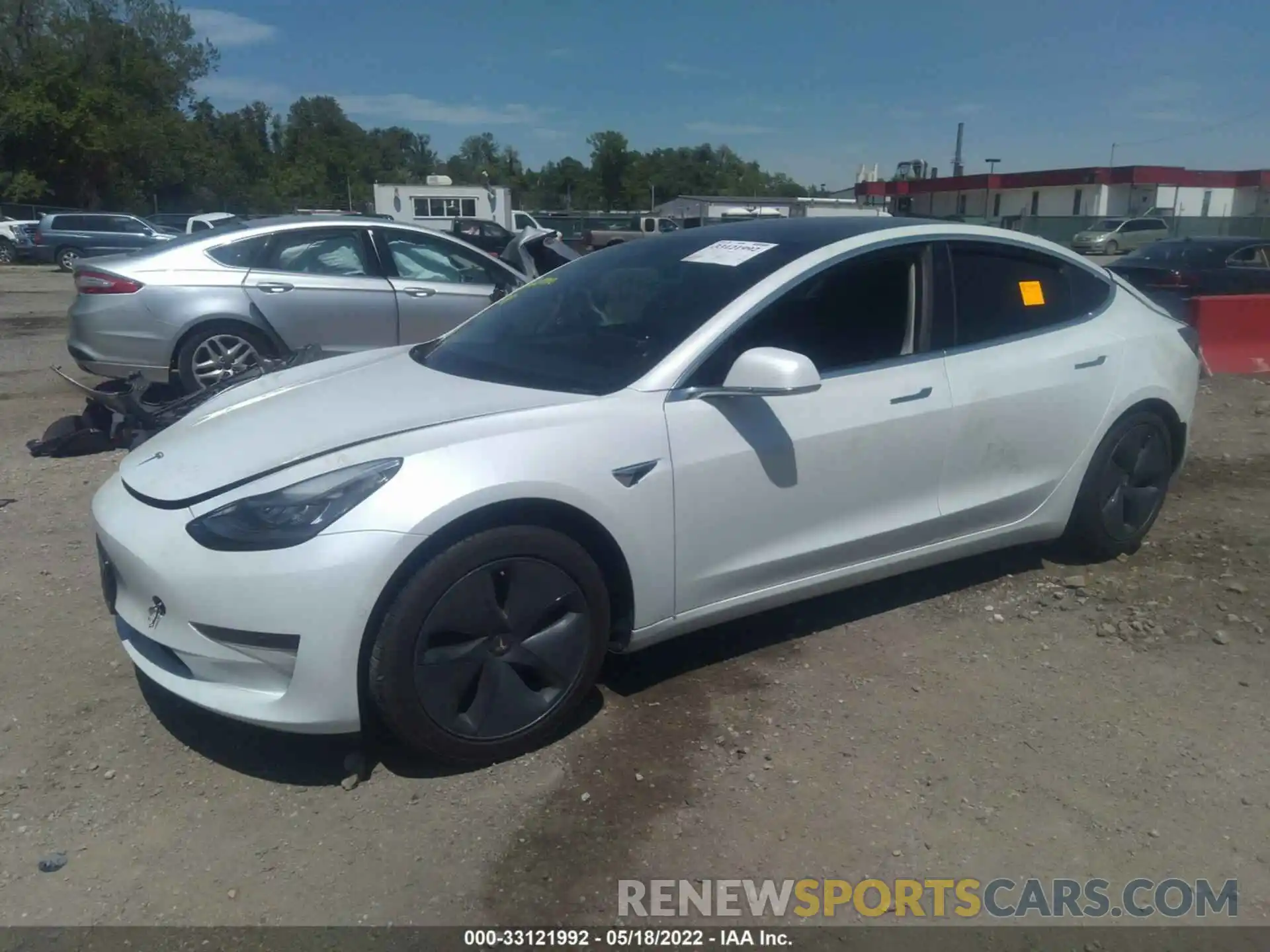 2 Photograph of a damaged car 5YJ3E1EA6LF745119 TESLA MODEL 3 2020