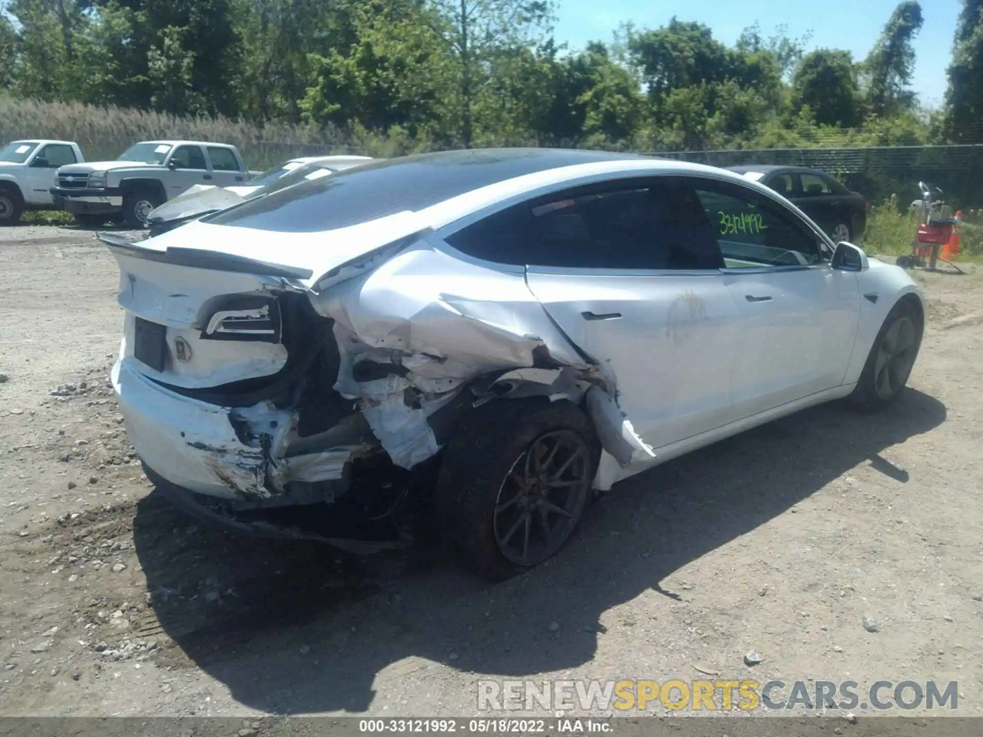 4 Photograph of a damaged car 5YJ3E1EA6LF745119 TESLA MODEL 3 2020