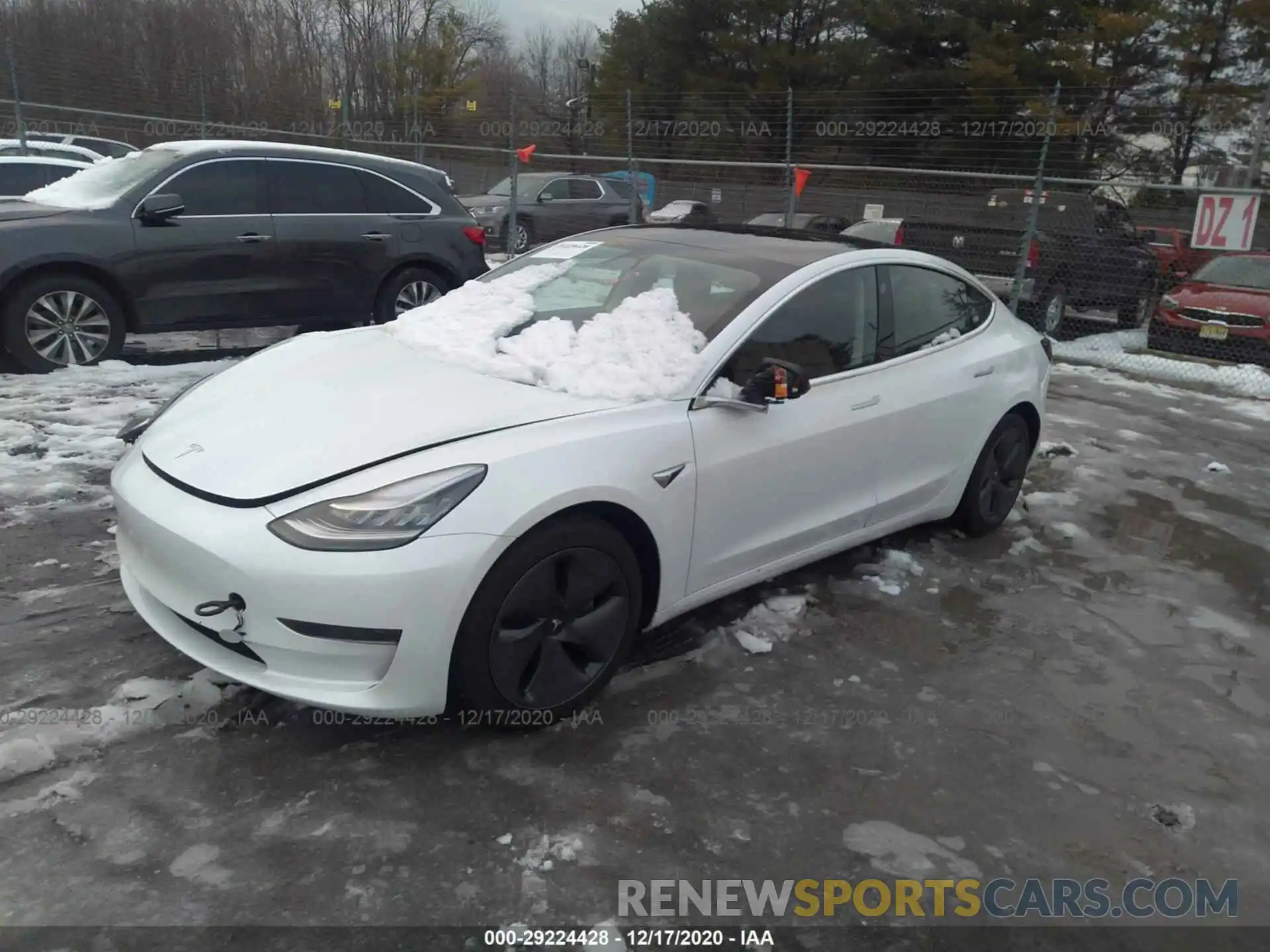 2 Photograph of a damaged car 5YJ3E1EA6LF785443 TESLA MODEL 3 2020