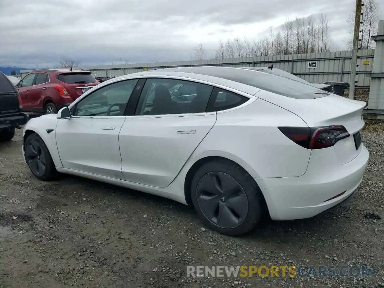 2 Photograph of a damaged car 5YJ3E1EA6LF786379 TESLA MODEL 3 2020