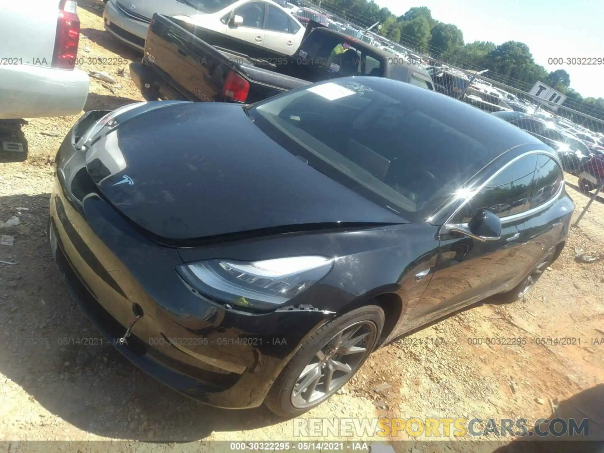 2 Photograph of a damaged car 5YJ3E1EA6LF792148 TESLA MODEL 3 2020