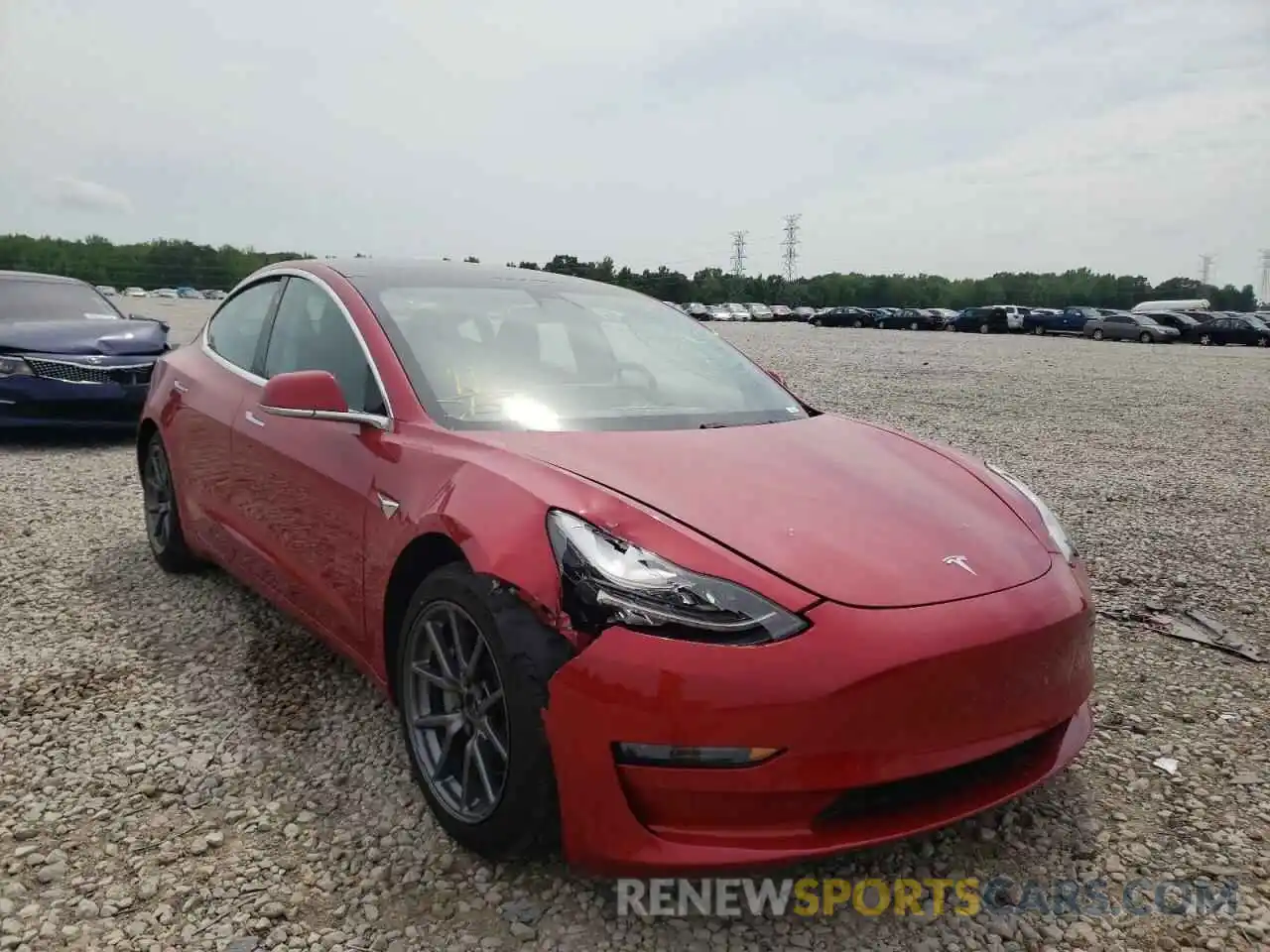 1 Photograph of a damaged car 5YJ3E1EA6LF792358 TESLA MODEL 3 2020