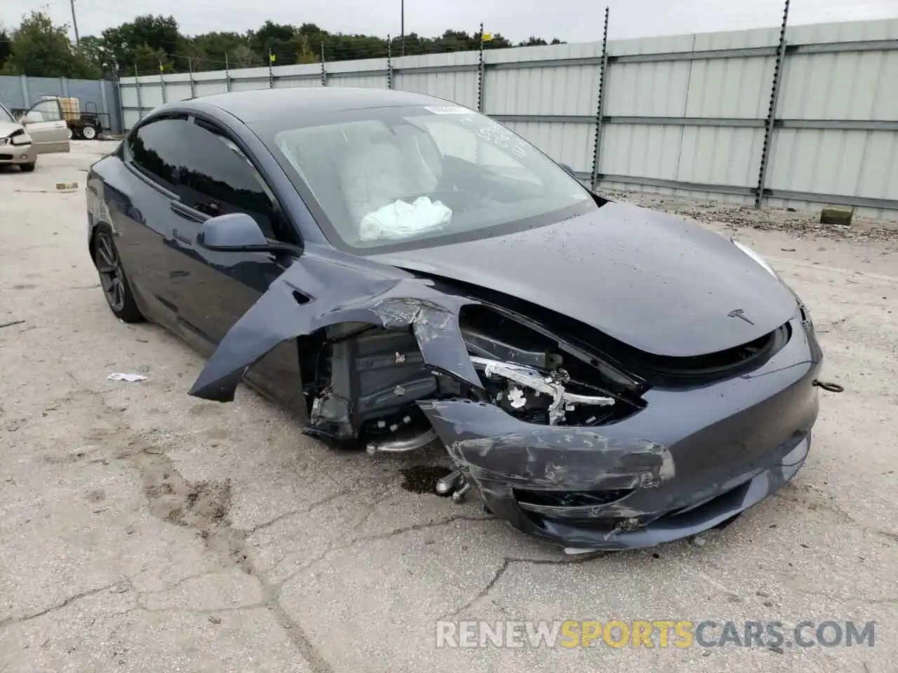 1 Photograph of a damaged car 5YJ3E1EA6LF793168 TESLA MODEL 3 2020