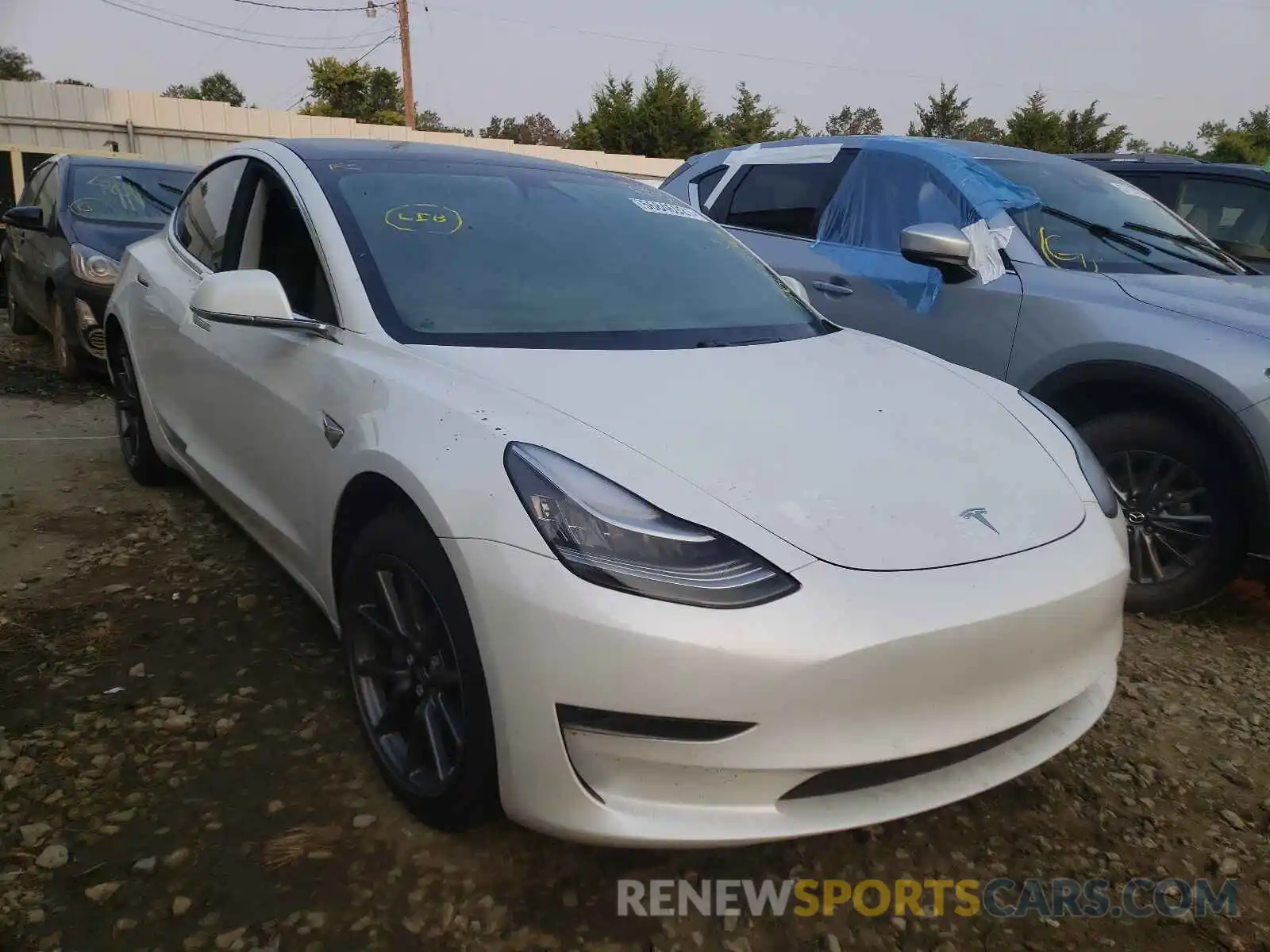 1 Photograph of a damaged car 5YJ3E1EA6LF797365 TESLA MODEL 3 2020