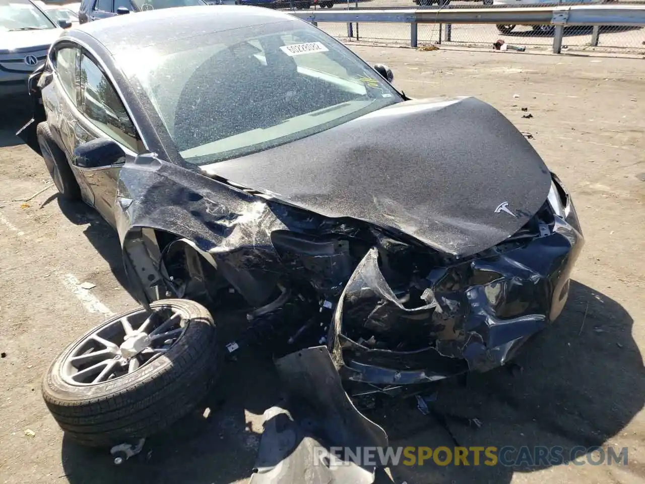 9 Photograph of a damaged car 5YJ3E1EA6LF798774 TESLA MODEL 3 2020