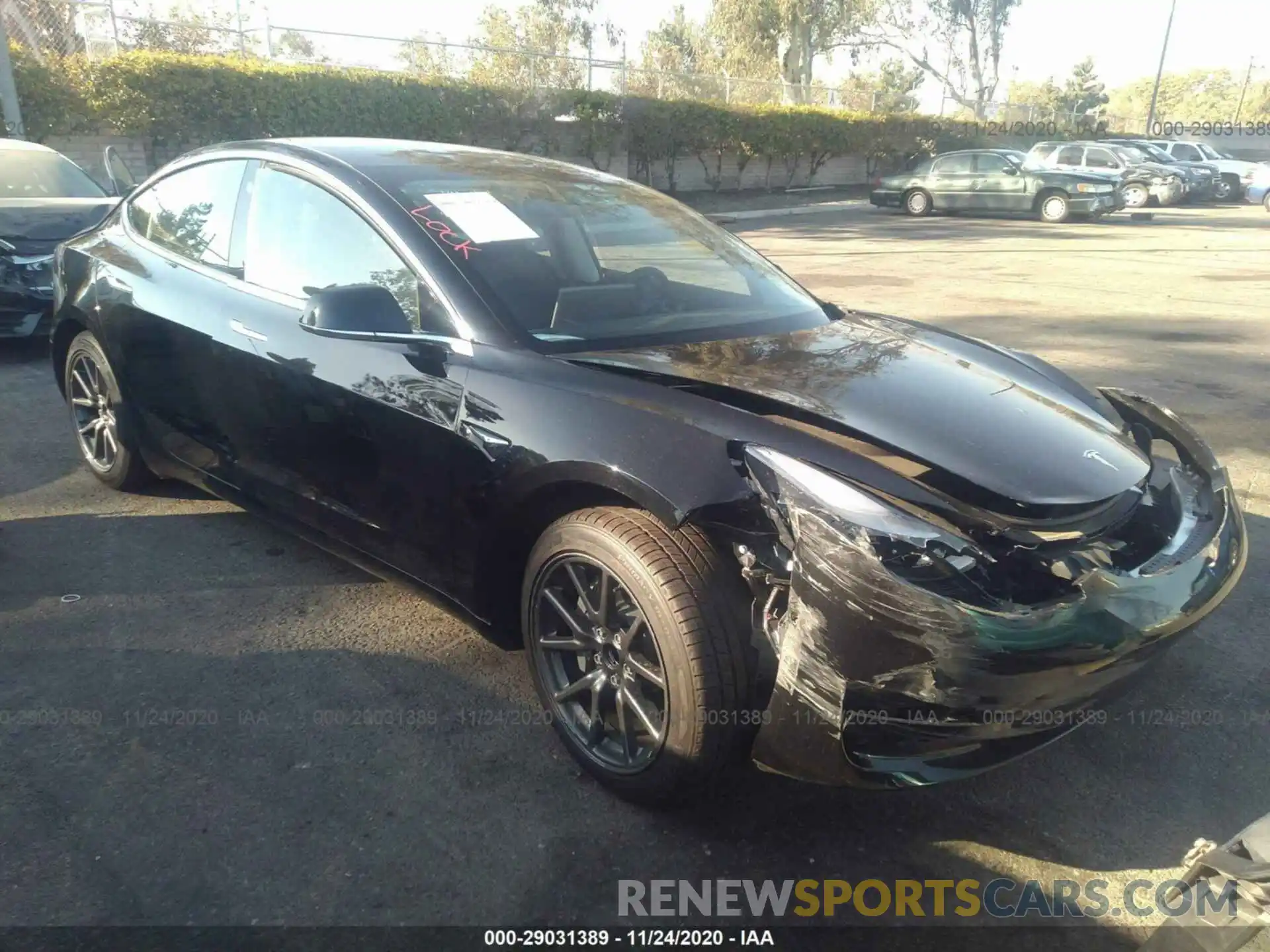 1 Photograph of a damaged car 5YJ3E1EA6LF798838 TESLA MODEL 3 2020