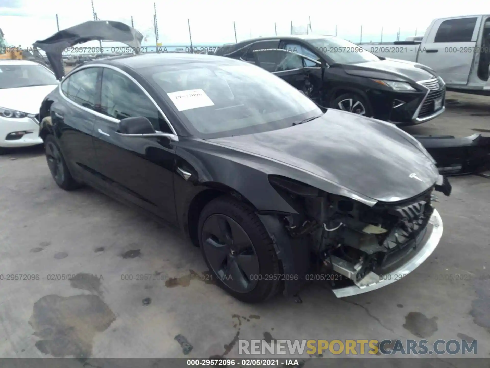 1 Photograph of a damaged car 5YJ3E1EA6LF798886 TESLA MODEL 3 2020