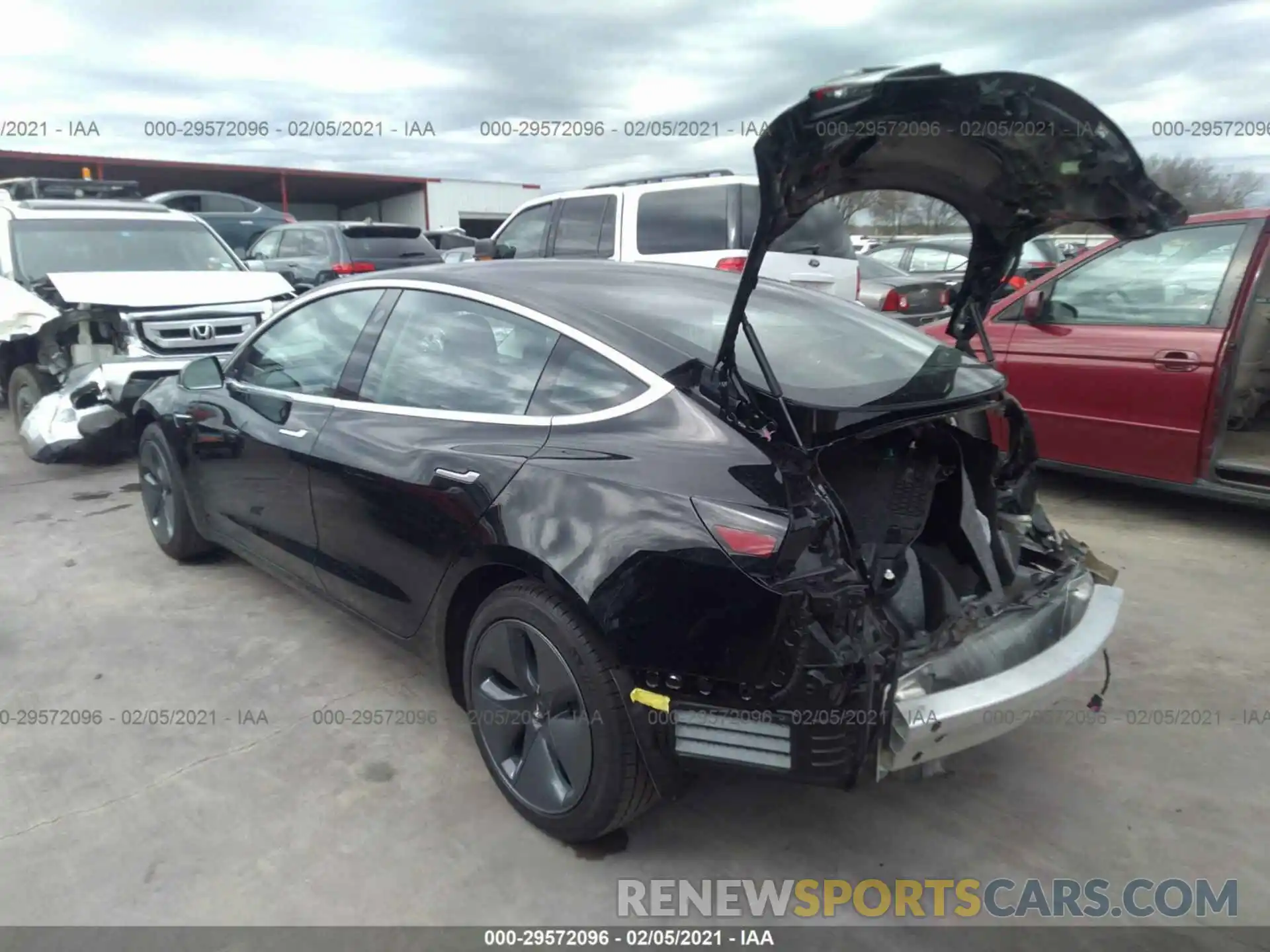 3 Photograph of a damaged car 5YJ3E1EA6LF798886 TESLA MODEL 3 2020