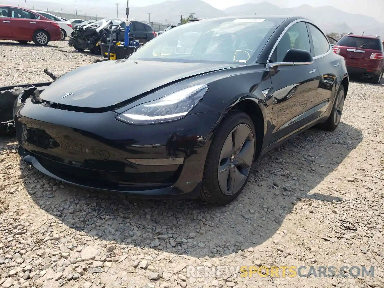 2 Photograph of a damaged car 5YJ3E1EA6LF802161 TESLA MODEL 3 2020