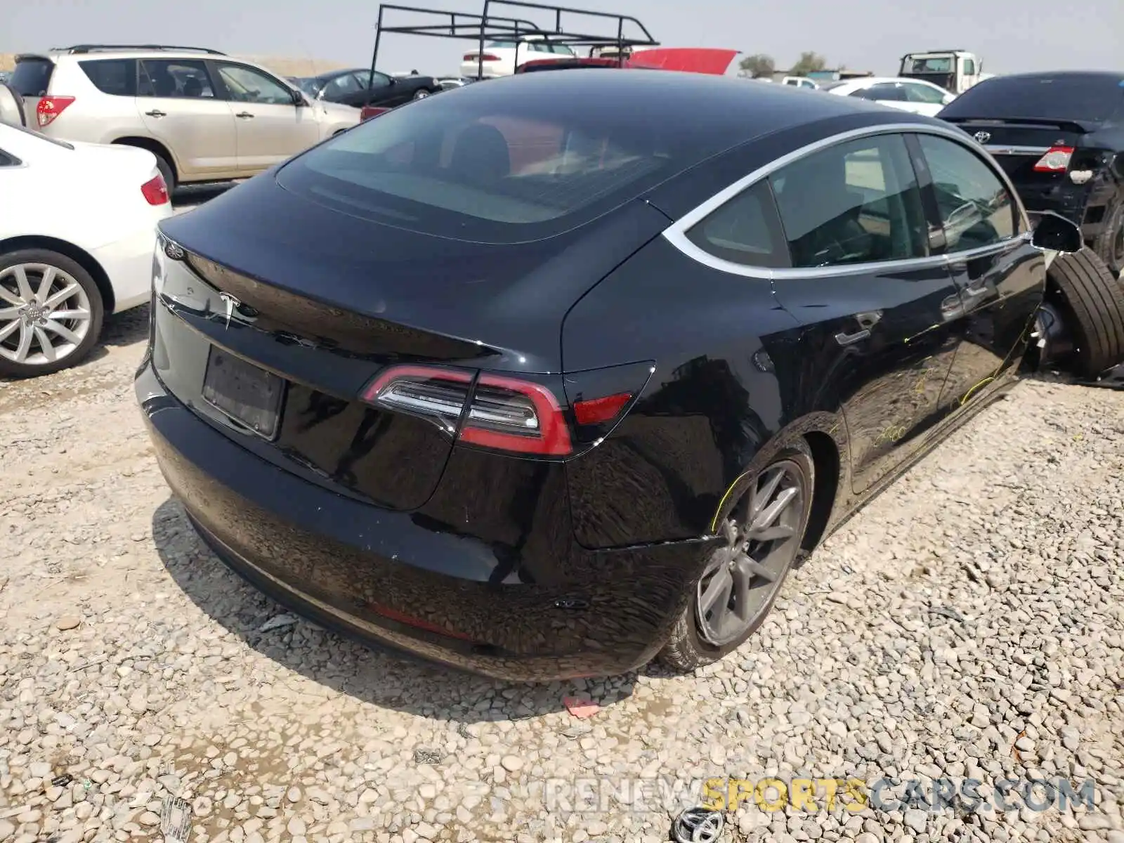 4 Фотография поврежденного автомобиля 5YJ3E1EA6LF802161 TESLA MODEL 3 2020